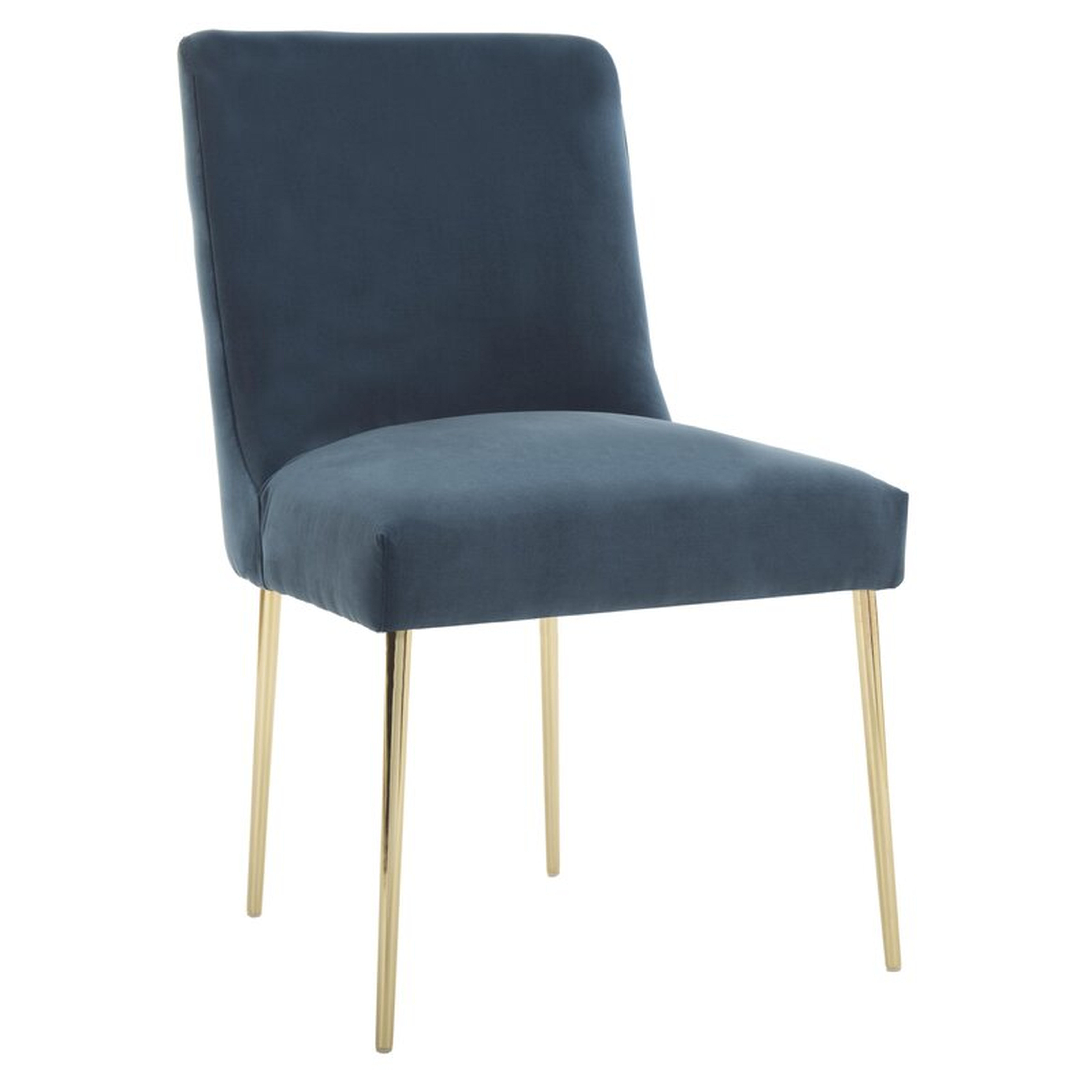 Safavieh Couture Nolita Upholstered Dining Chair Upholstery Color: Aegean Blue - Perigold