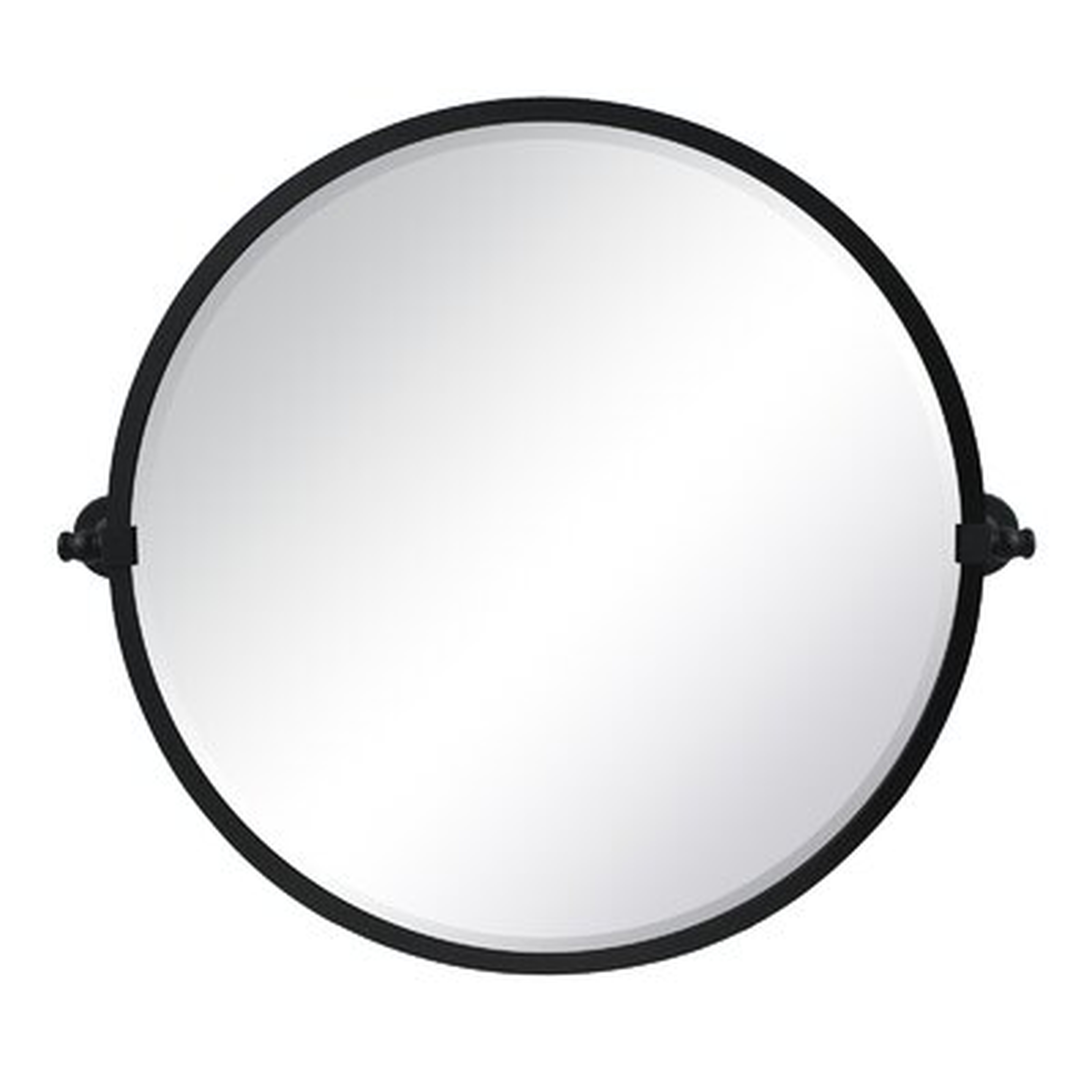 Comtemporary Vintage Round Pivot Mirror - Wayfair