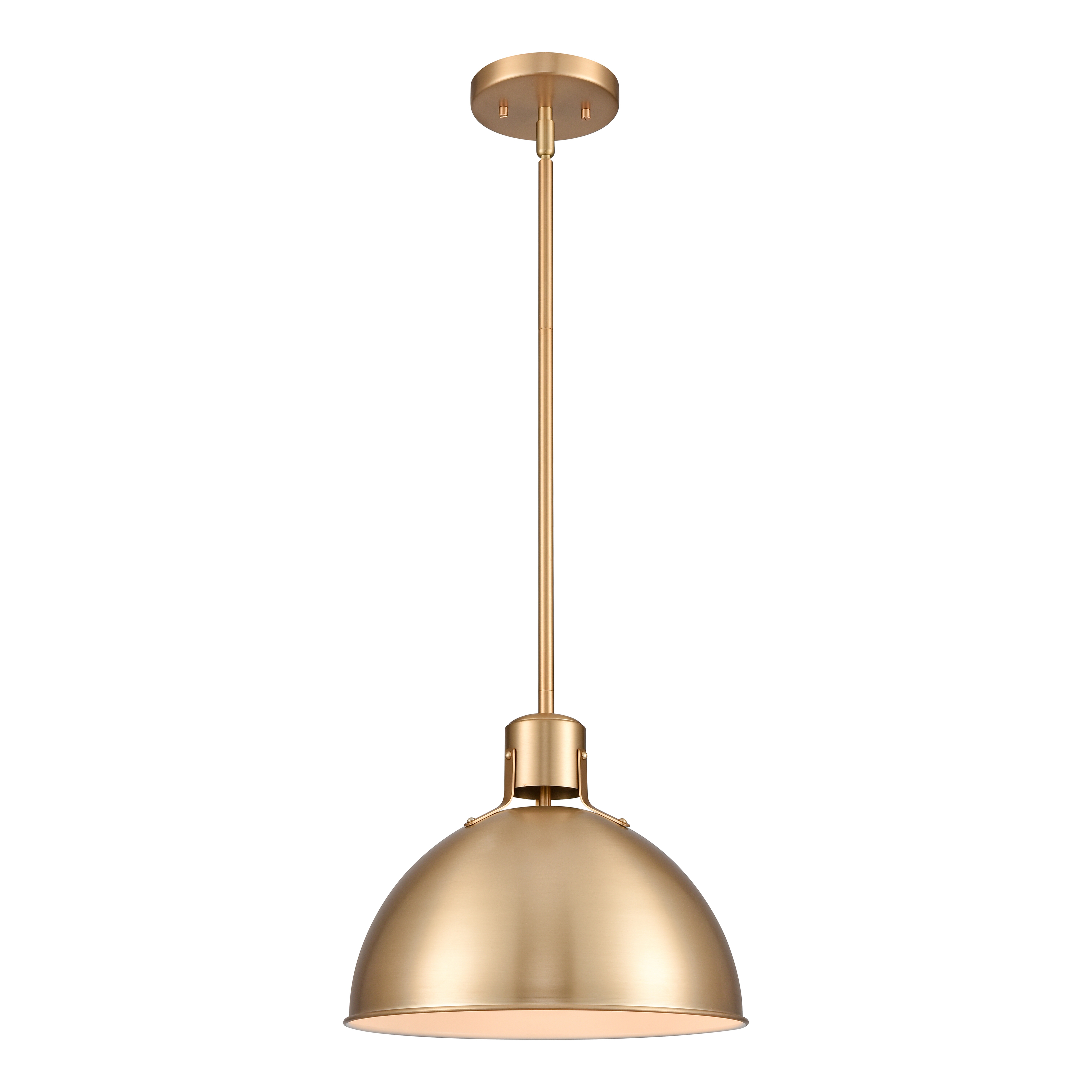 Zayne 12'' Wide 1-Light Pendant - Brushed Gold - Elk Home
