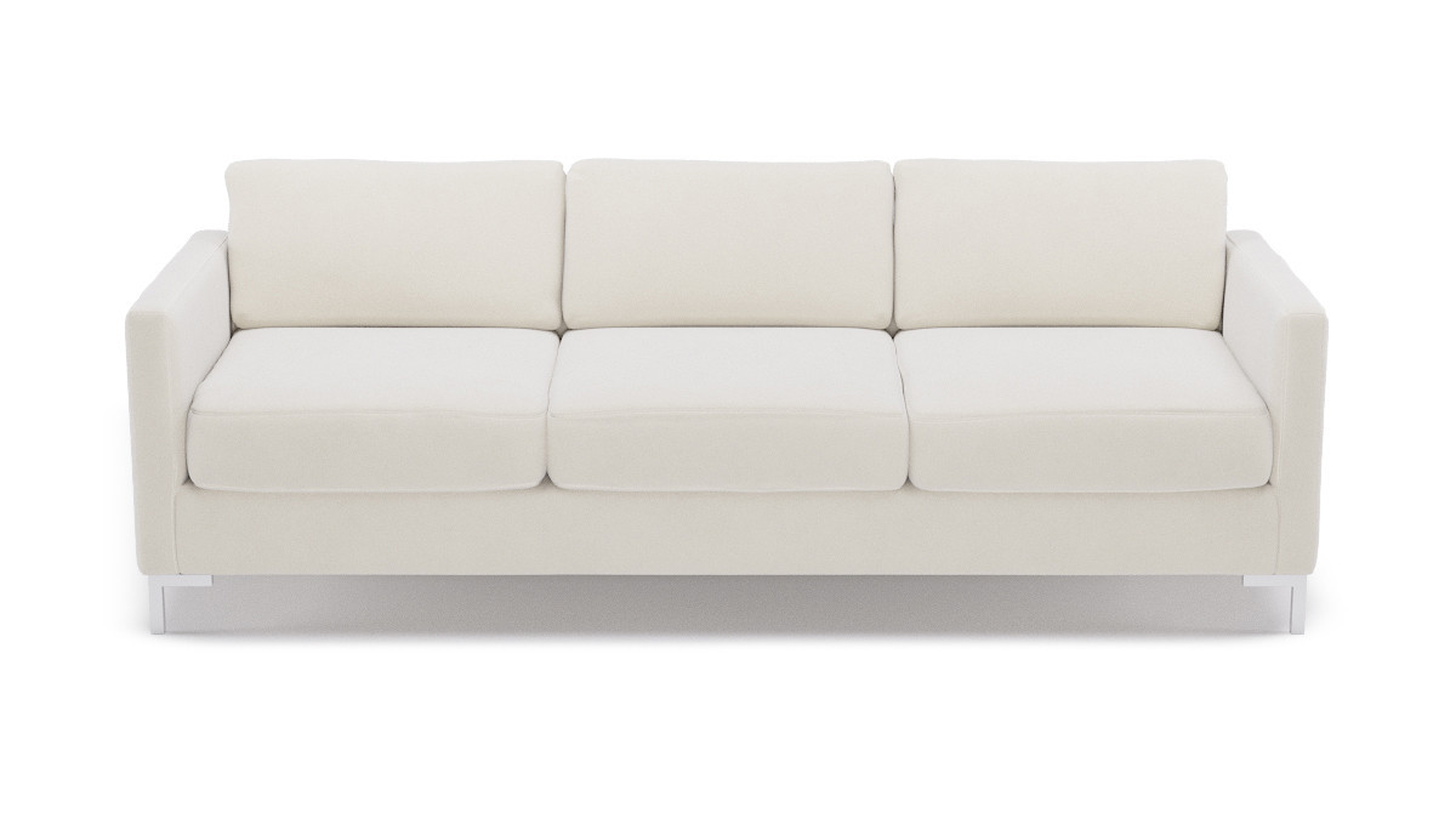 Modern Sofa | White Velvet - The Inside