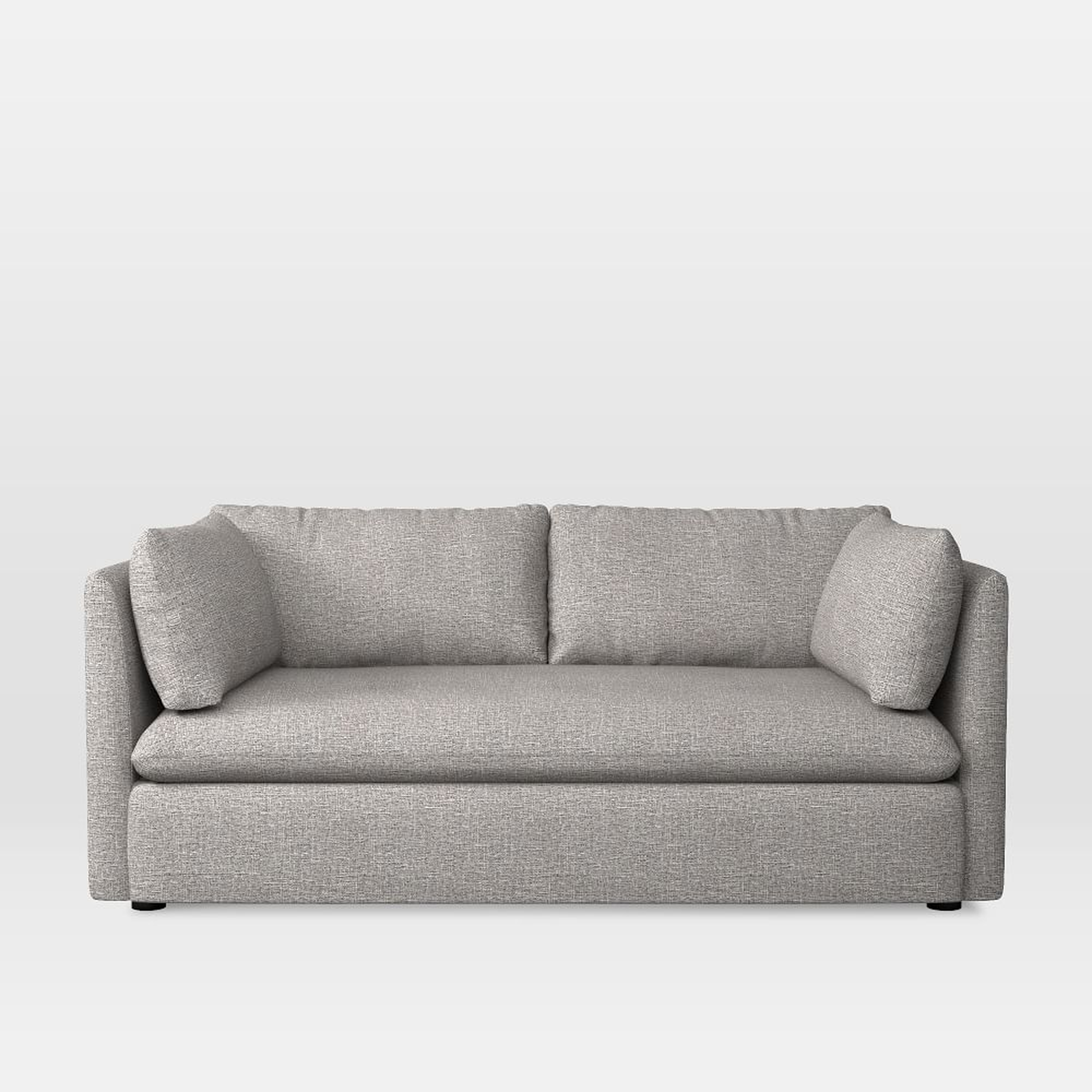 Shelter 72" Sofa, Deco Weave, Pearl Gray - West Elm