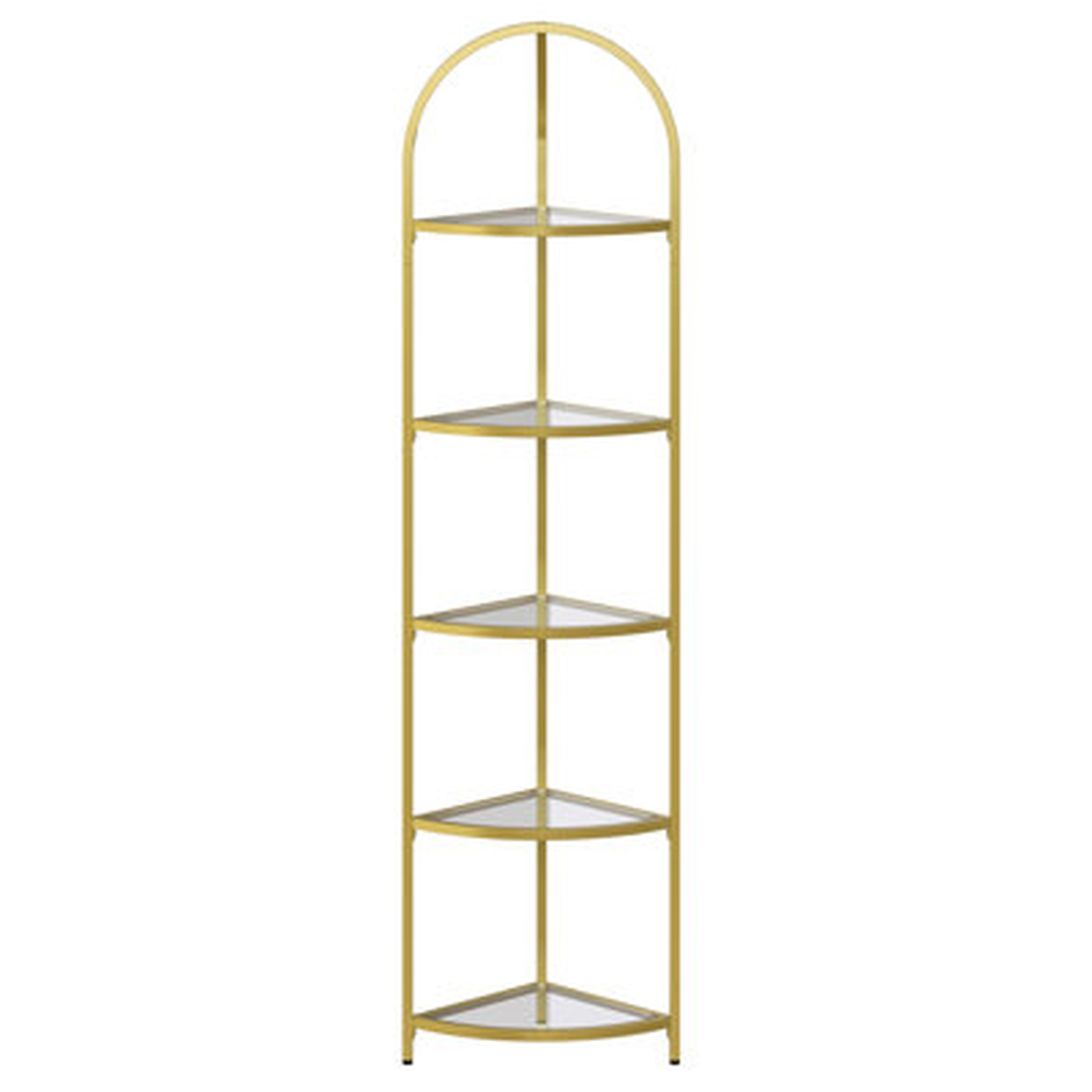 Dawni 64.25'' H x 11.61'' W Steel Corner Bookcase - Wayfair