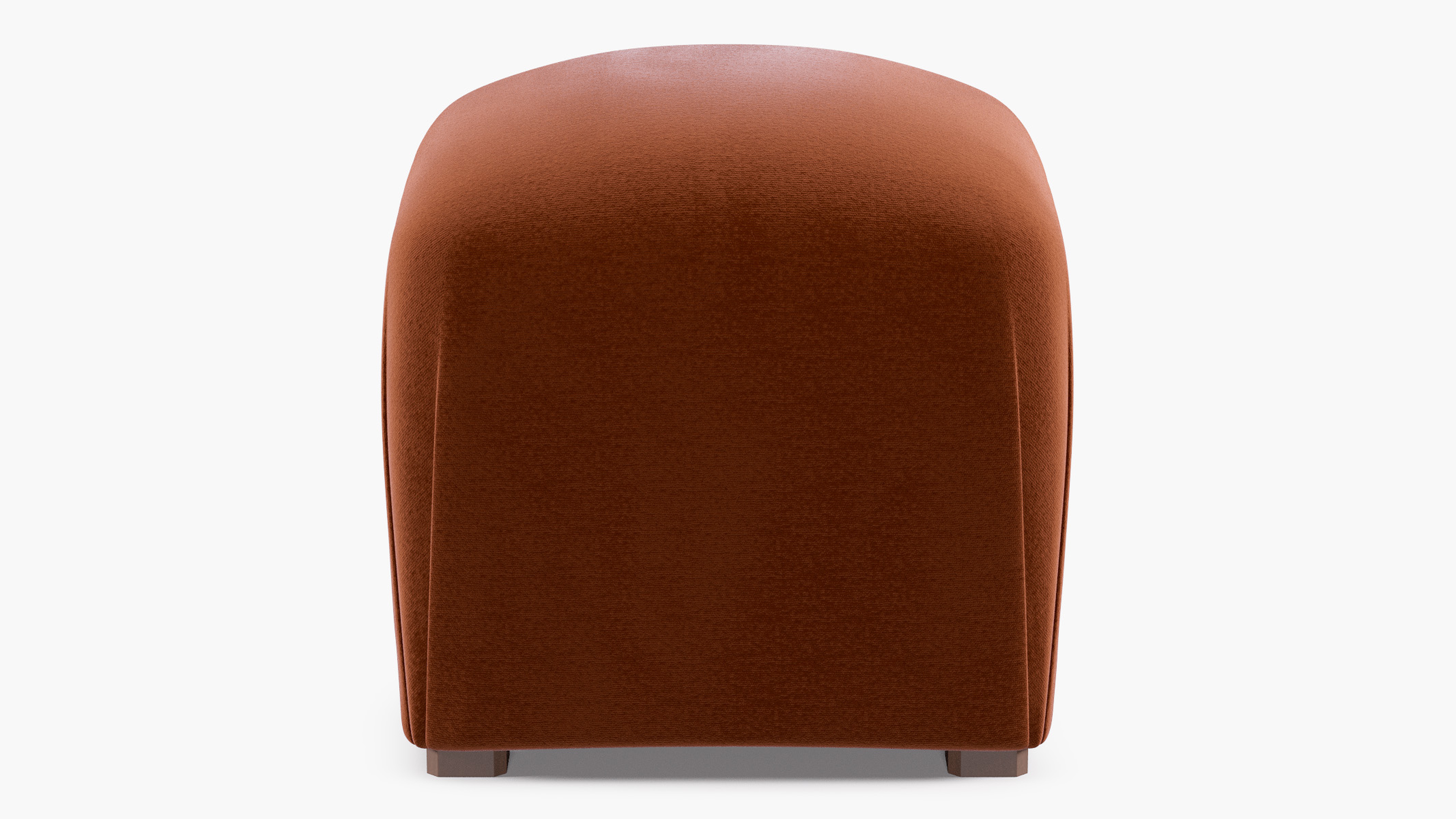 Deco Ottoman, Rust Classic Velvet - The Inside