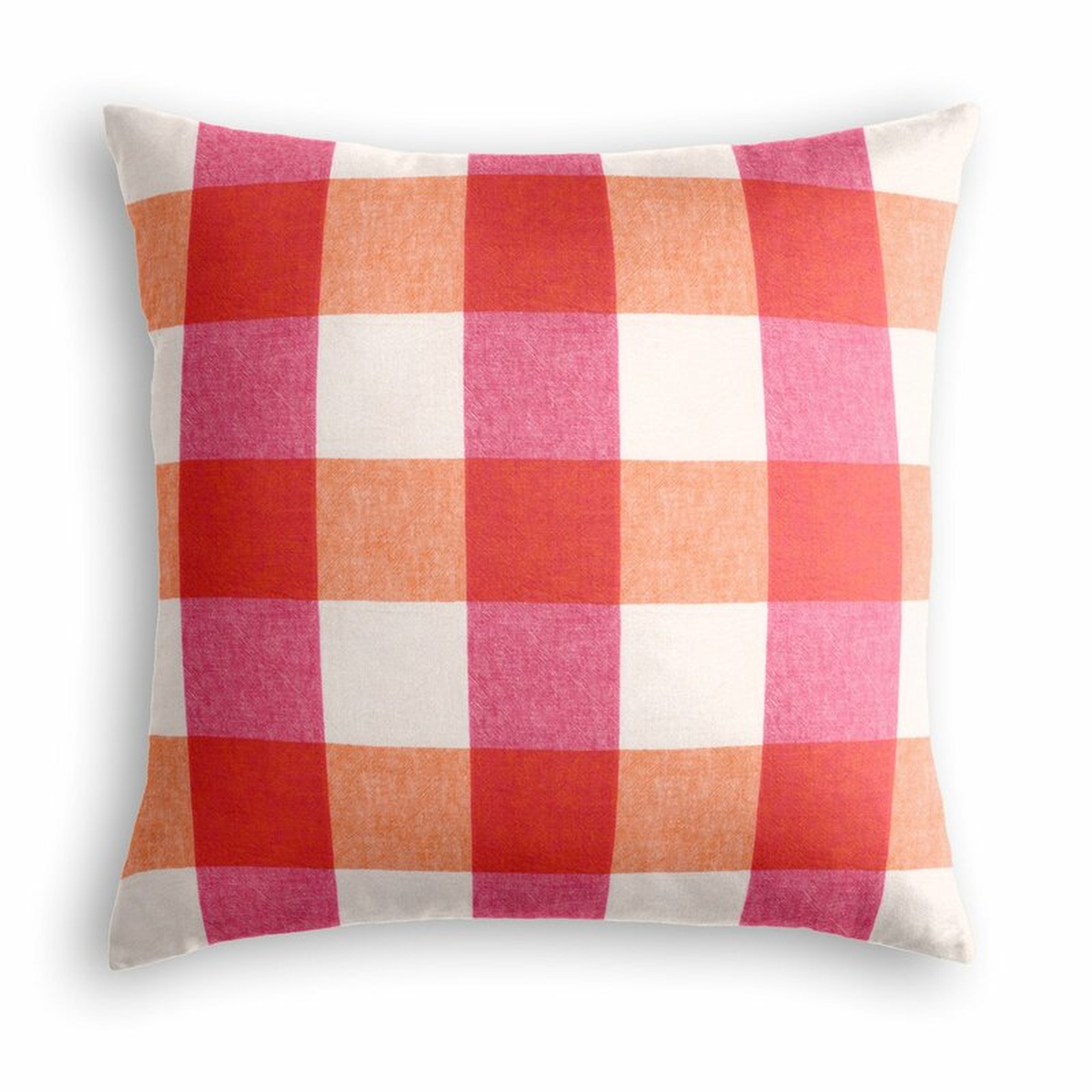 Loom Decor Buffalo Check Throw Pillow Size: 24" x 24", Color: Pink - Perigold