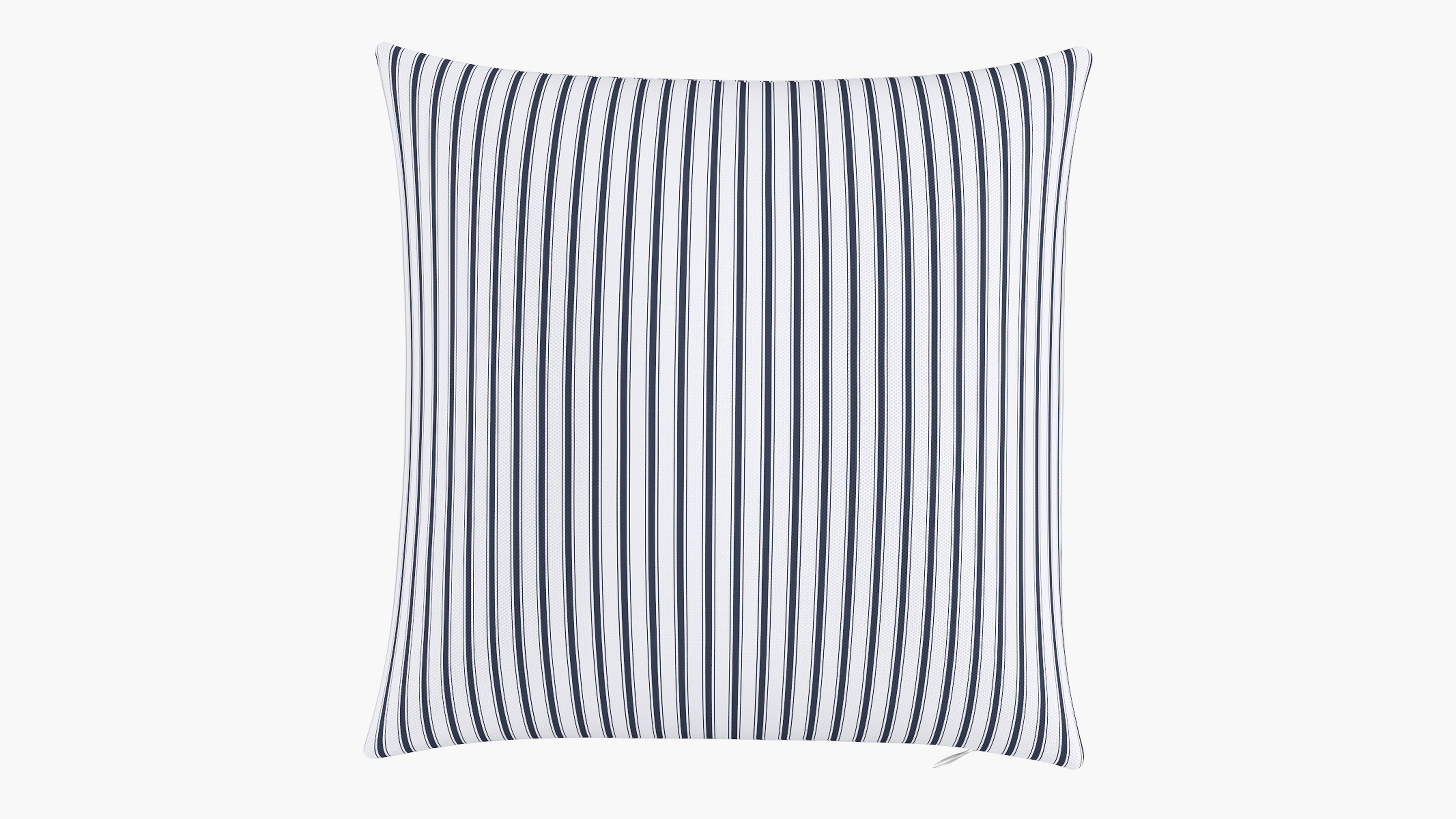 Throw Pillow 18", Navy Classic Ticking Stripe, 18" x 18" - The Inside