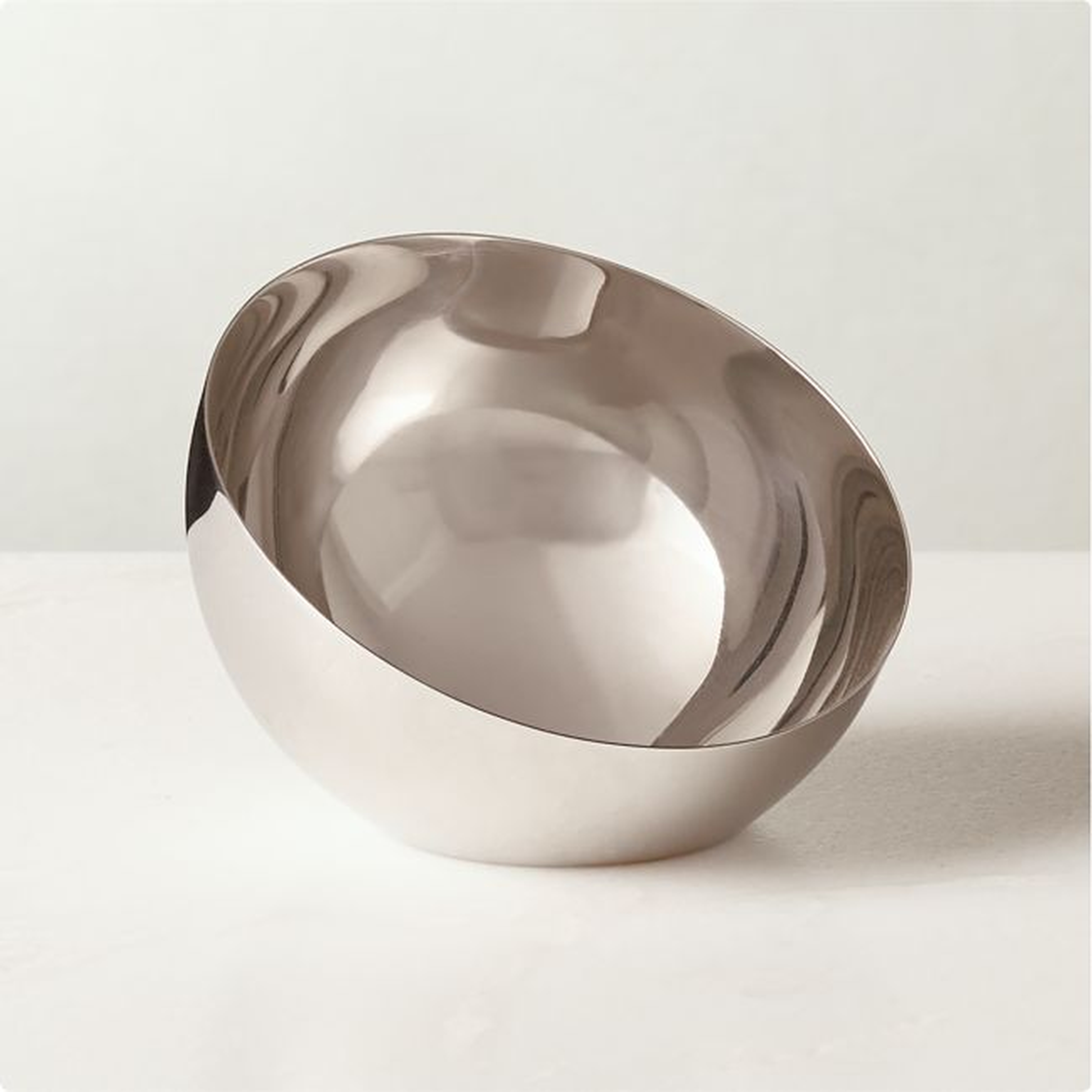 Hera Polished Stainless Steel Serving Bowl Small - CB2