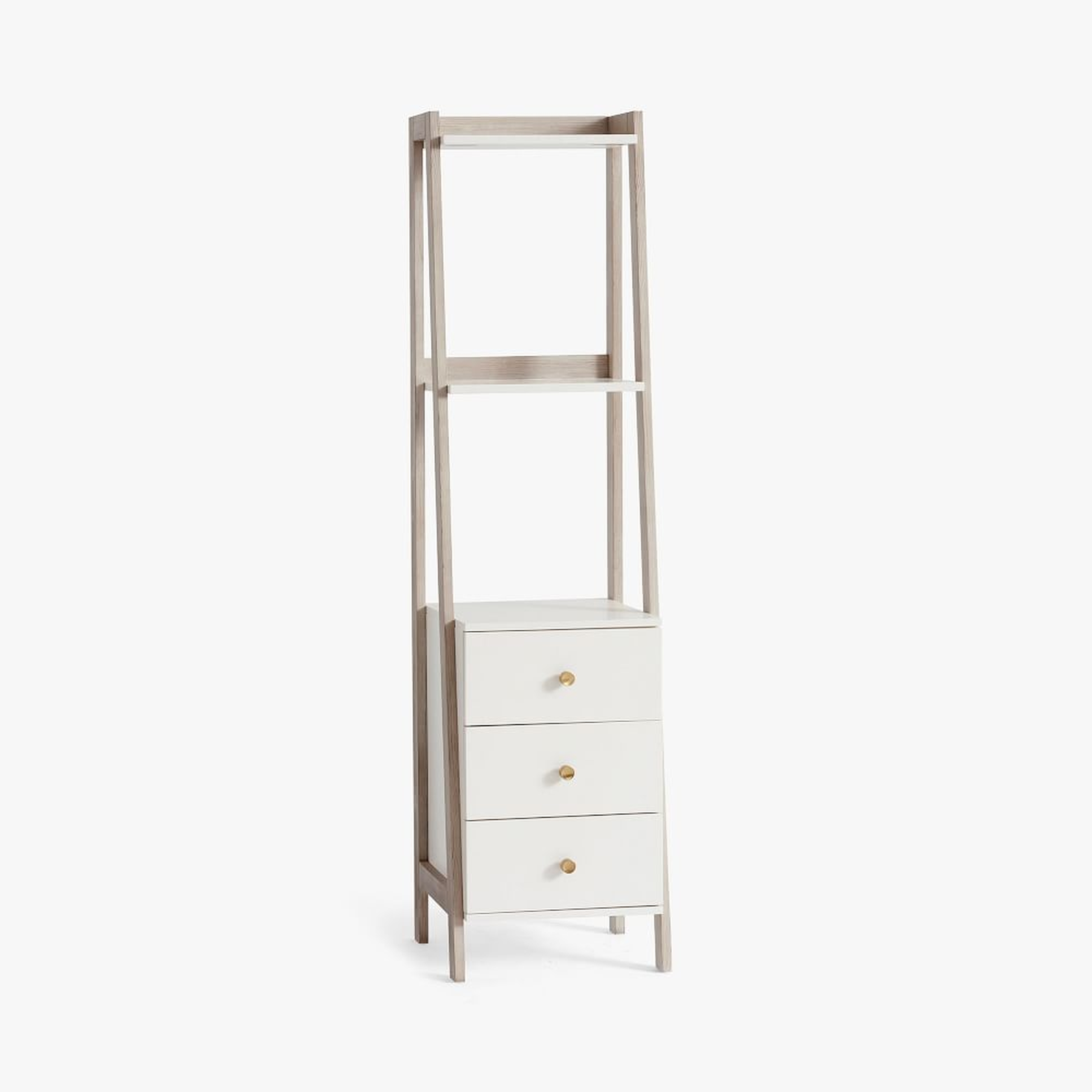 Highland Bookcase with Drawers, Weathered White, WE Kids - West Elm