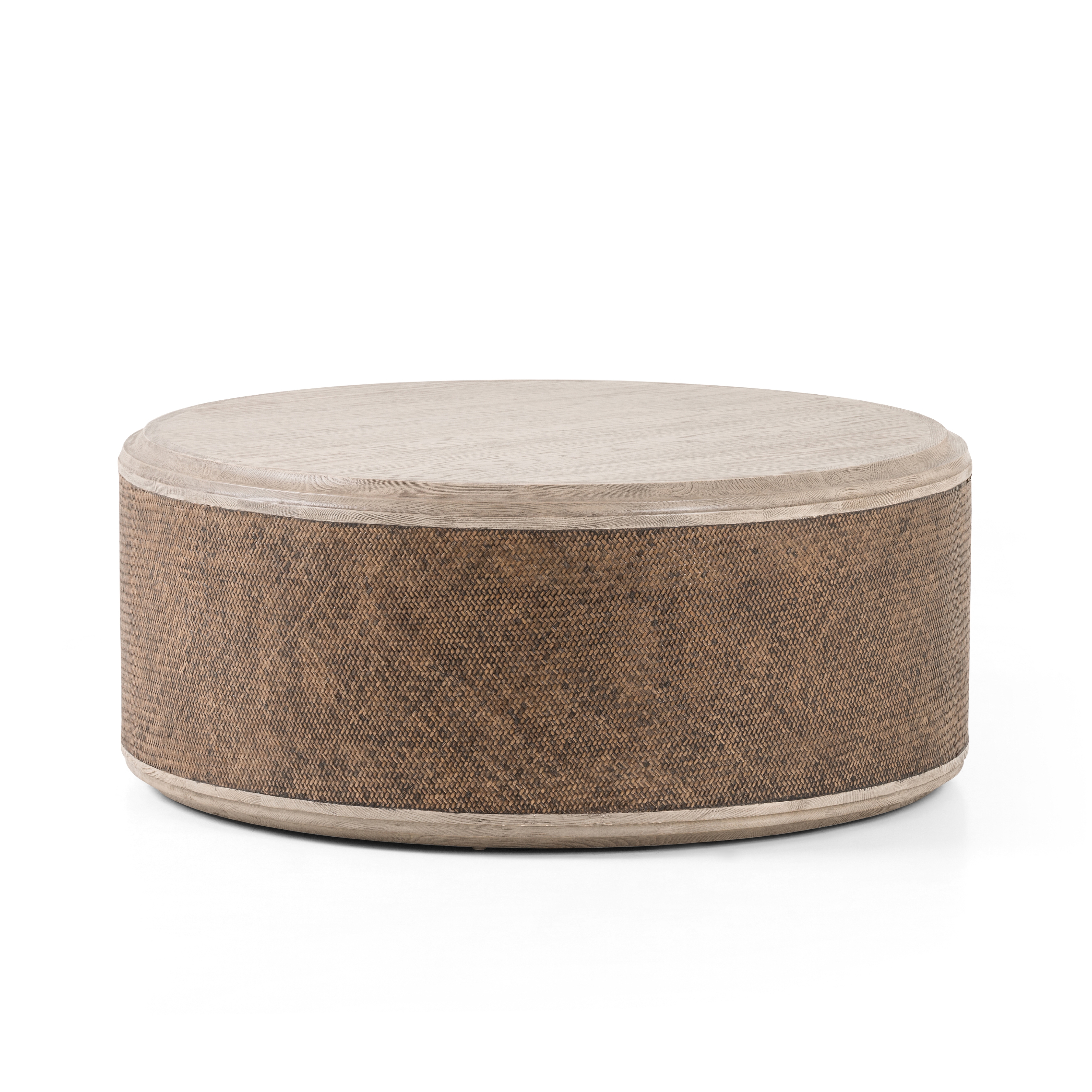 Kiara Coffee Table-Weathered Blonde - Four Hands