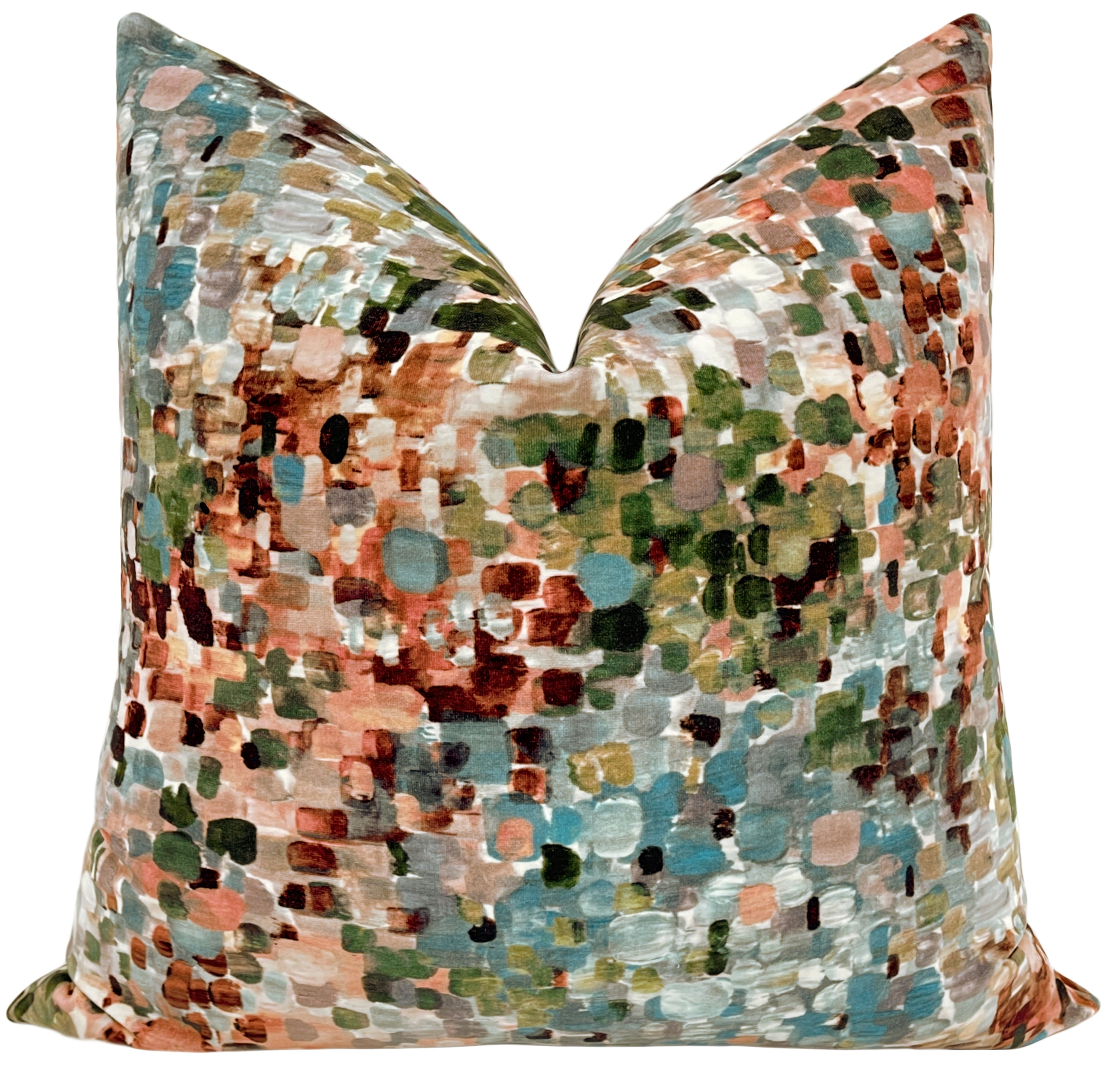 MONET VELVET // MULTI - 20" X 20" - Little Design Company