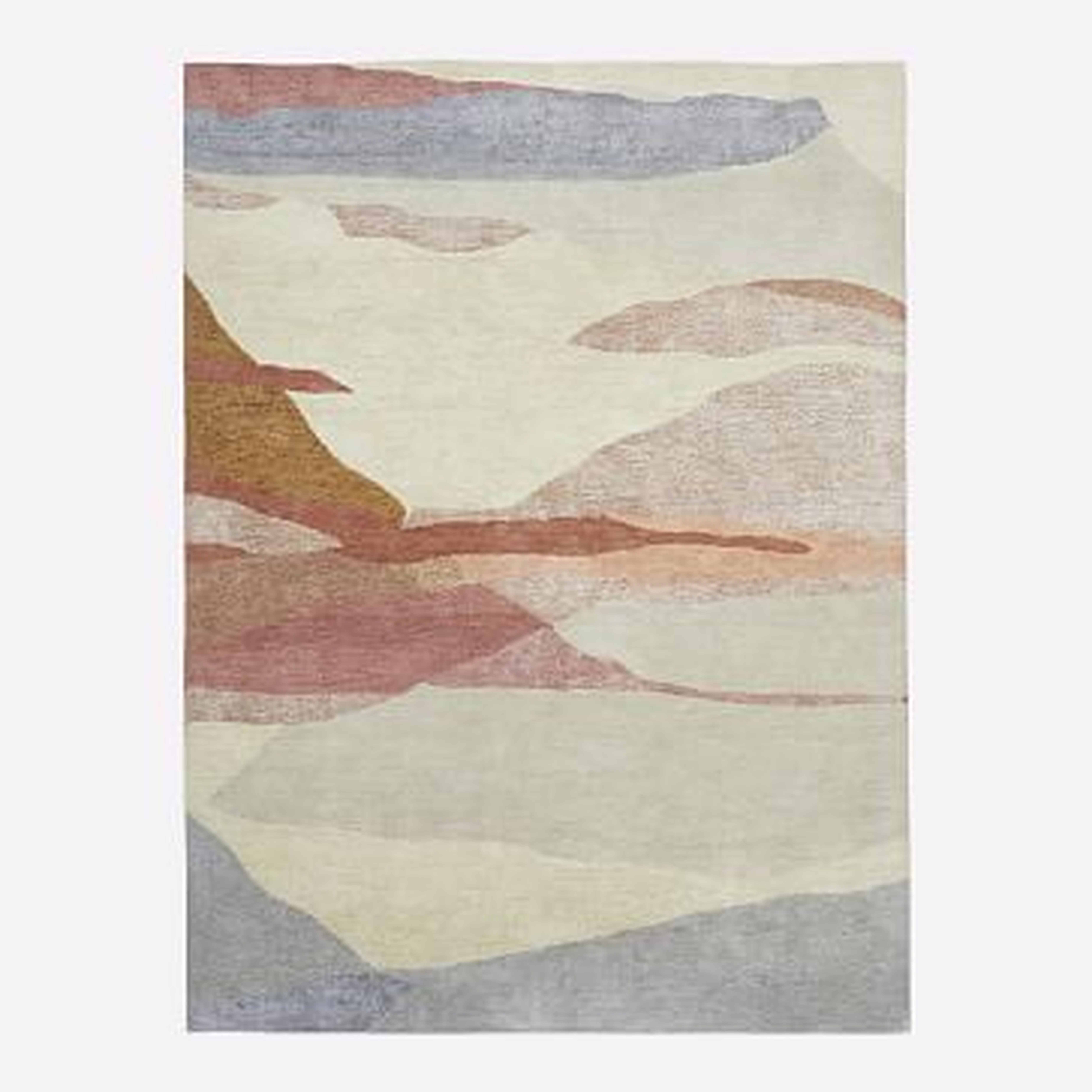 Tonal Landscape Rug, 8'x10', Calm Brown - West Elm