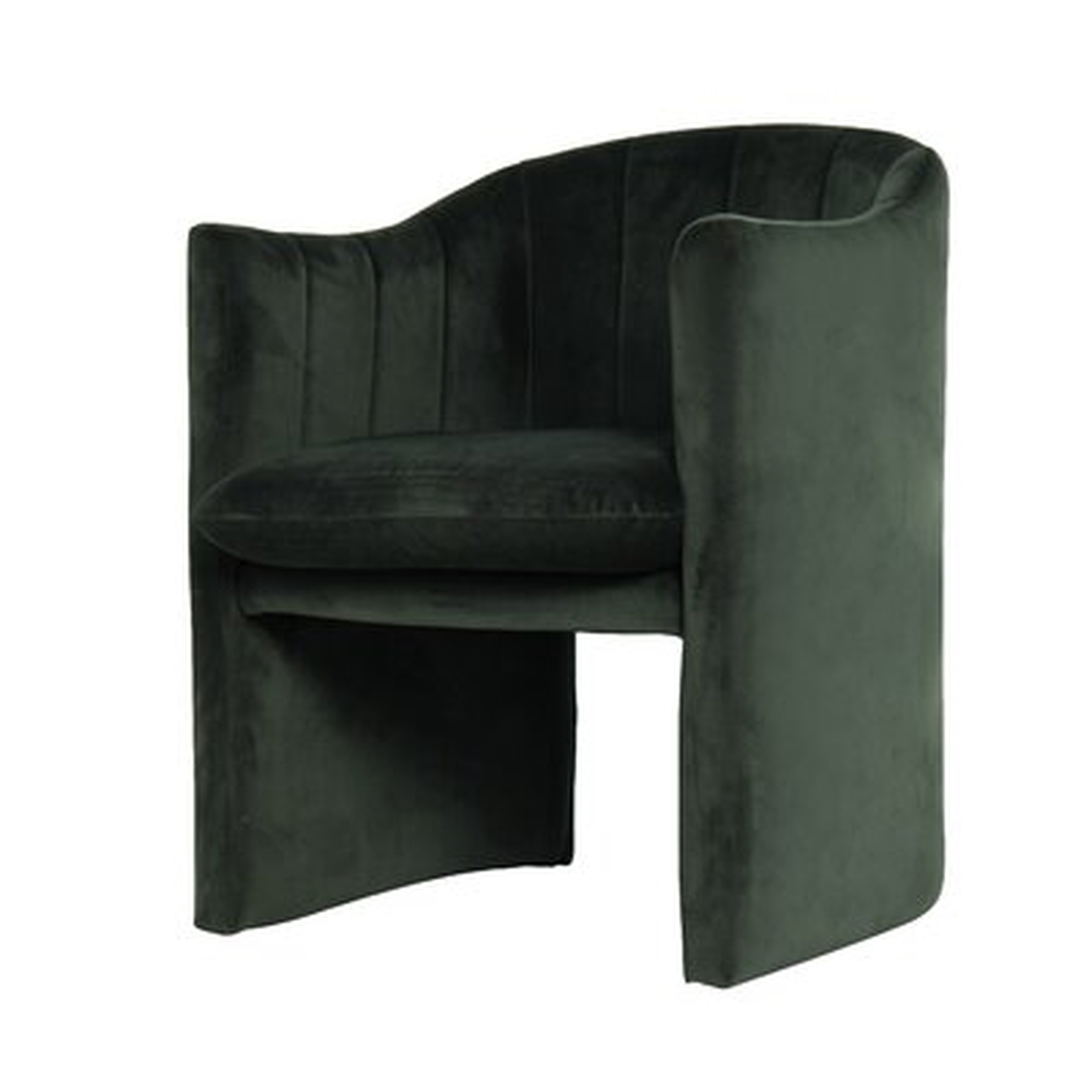 Rhoads Velvet Upholstered Arm Chair in Green - Wayfair