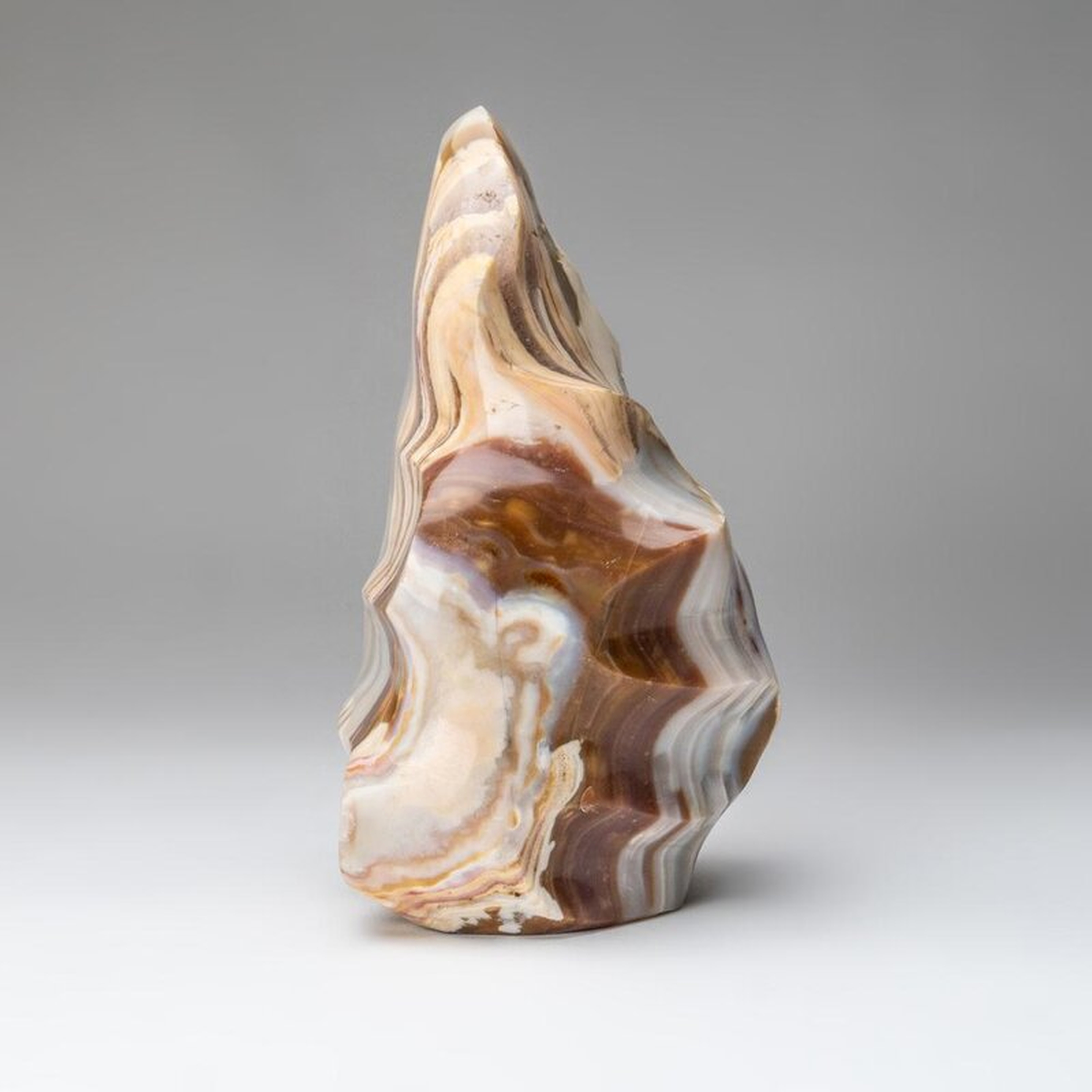 Astro Gallery of Gems Fancy Agate Flame Freeform Sculpture - Perigold