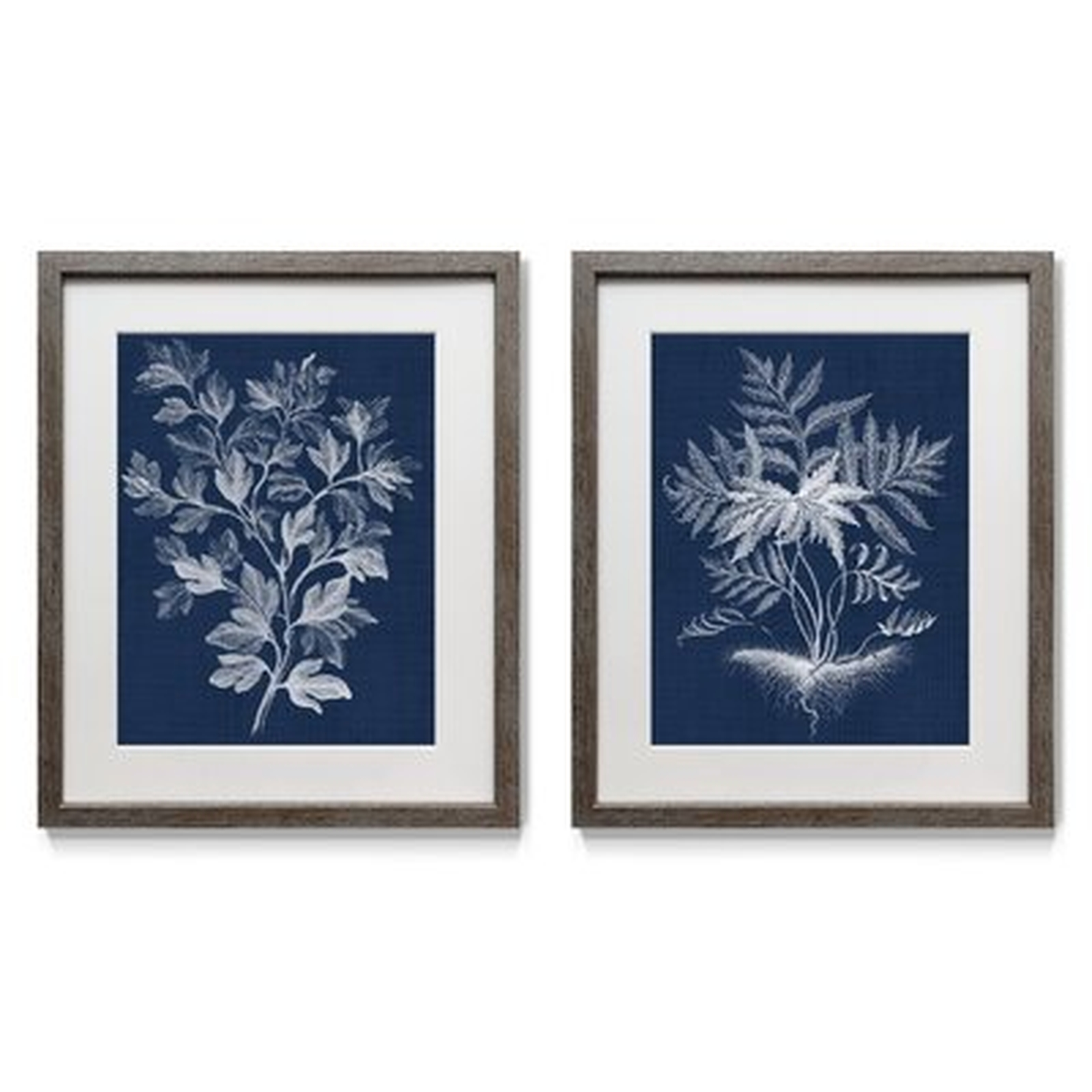 Lustr Foliage Chintz Picture Frame Print Set on Paper, Set of 2 - Wayfair