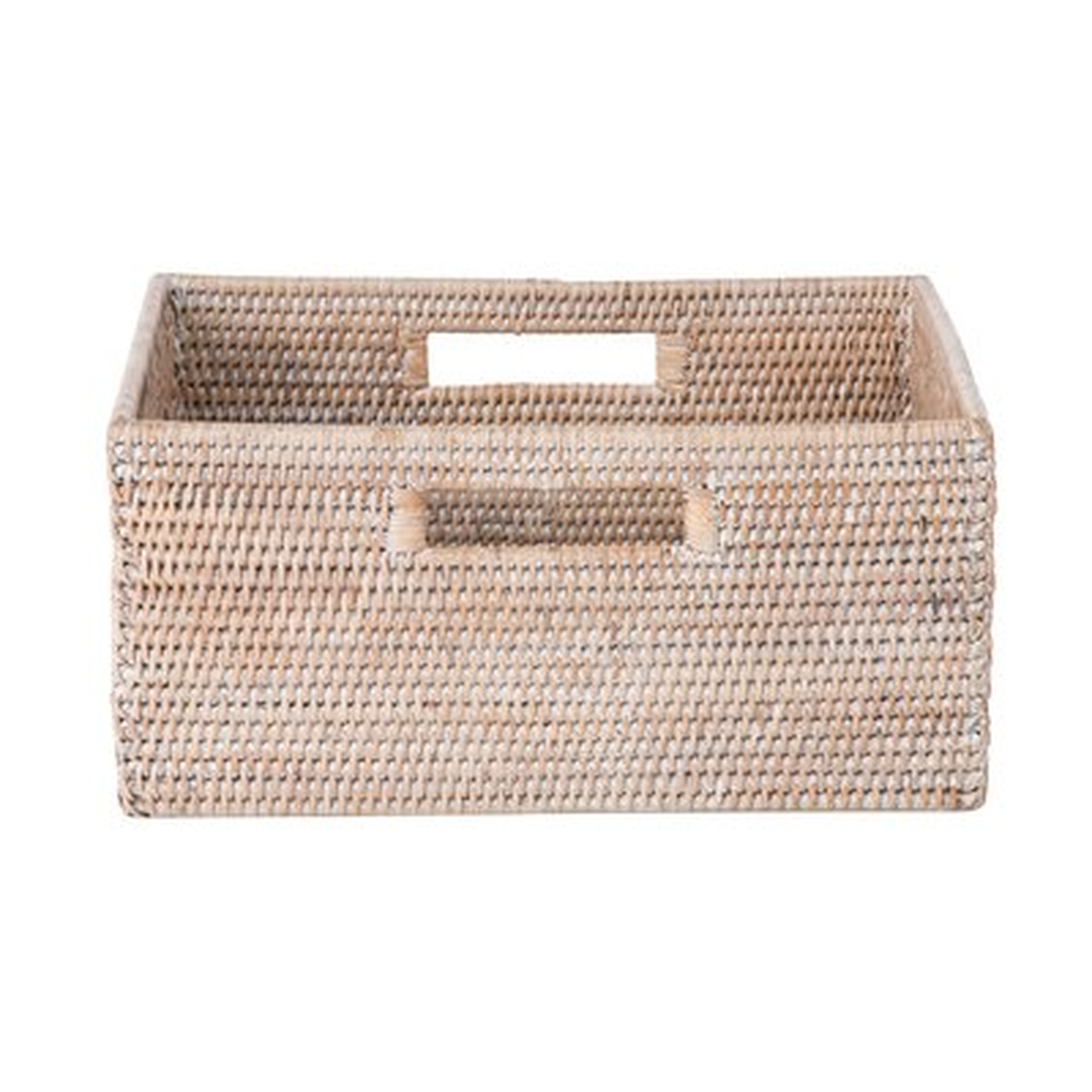 Coiled Storage Rattan Basket - Wayfair