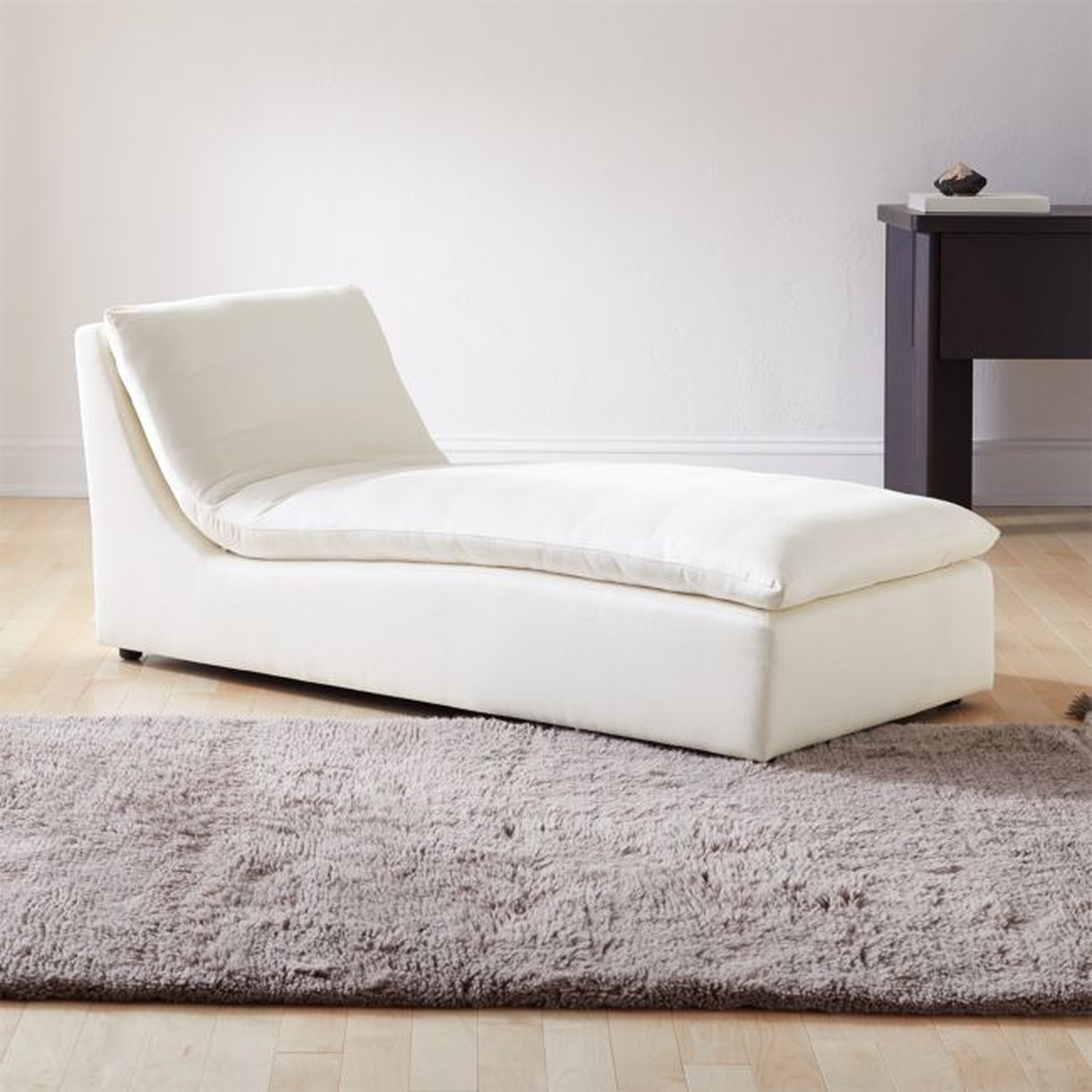 Turn Ivory Chaise Lounge - CB2