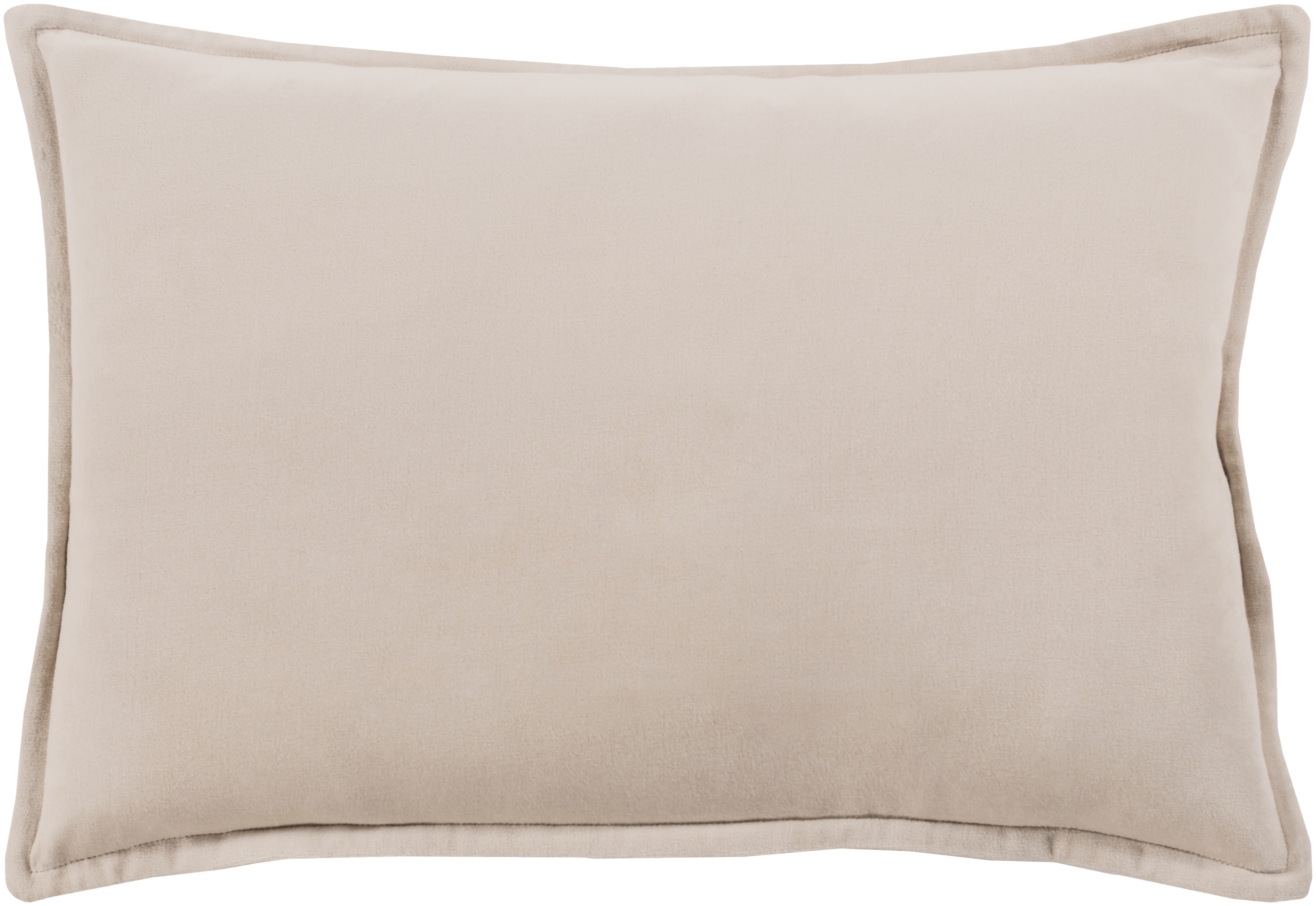 Cotton Velvet Throw Pillow, Small, with down insert - Surya
