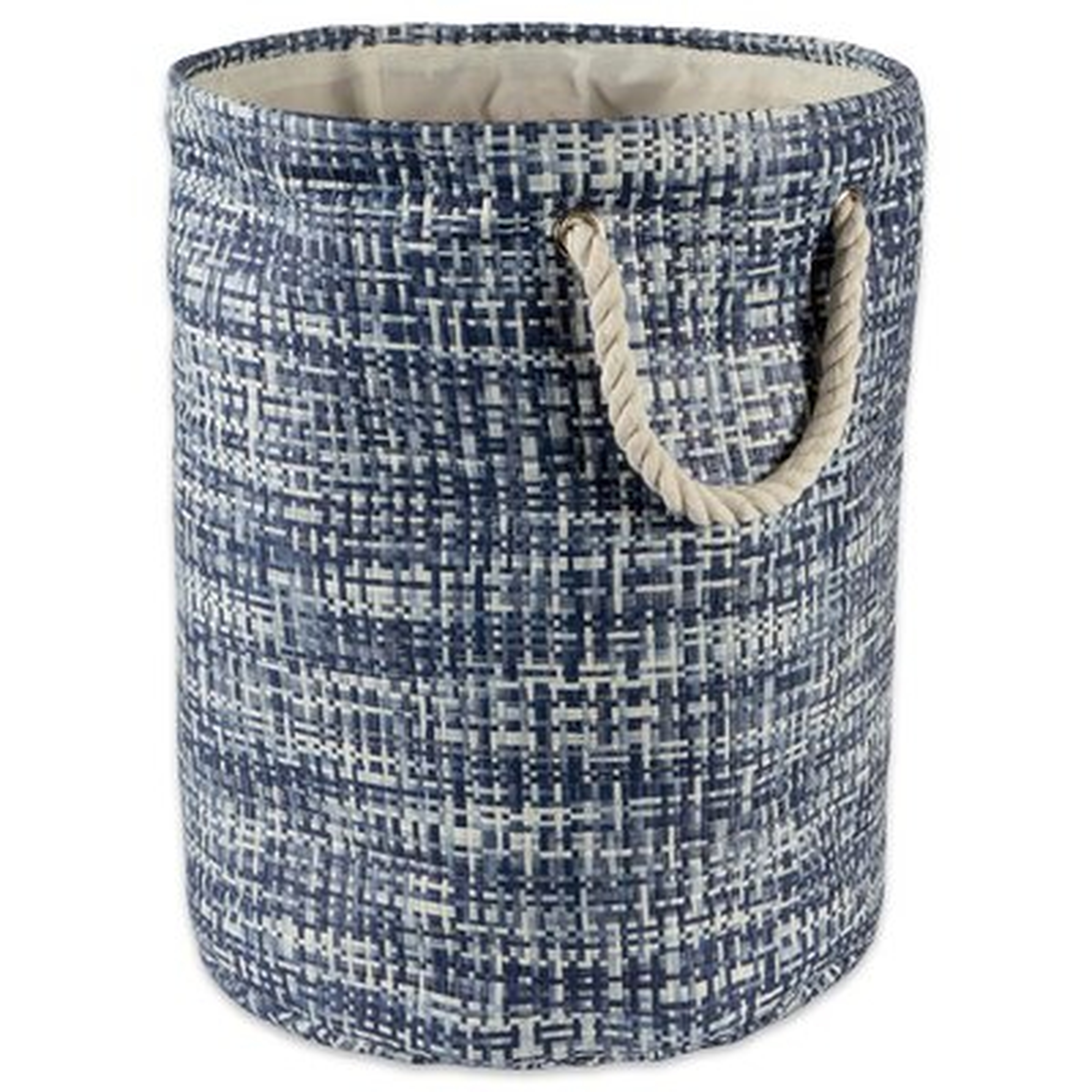 Paper Tweed Round Fabric Bin - Wayfair