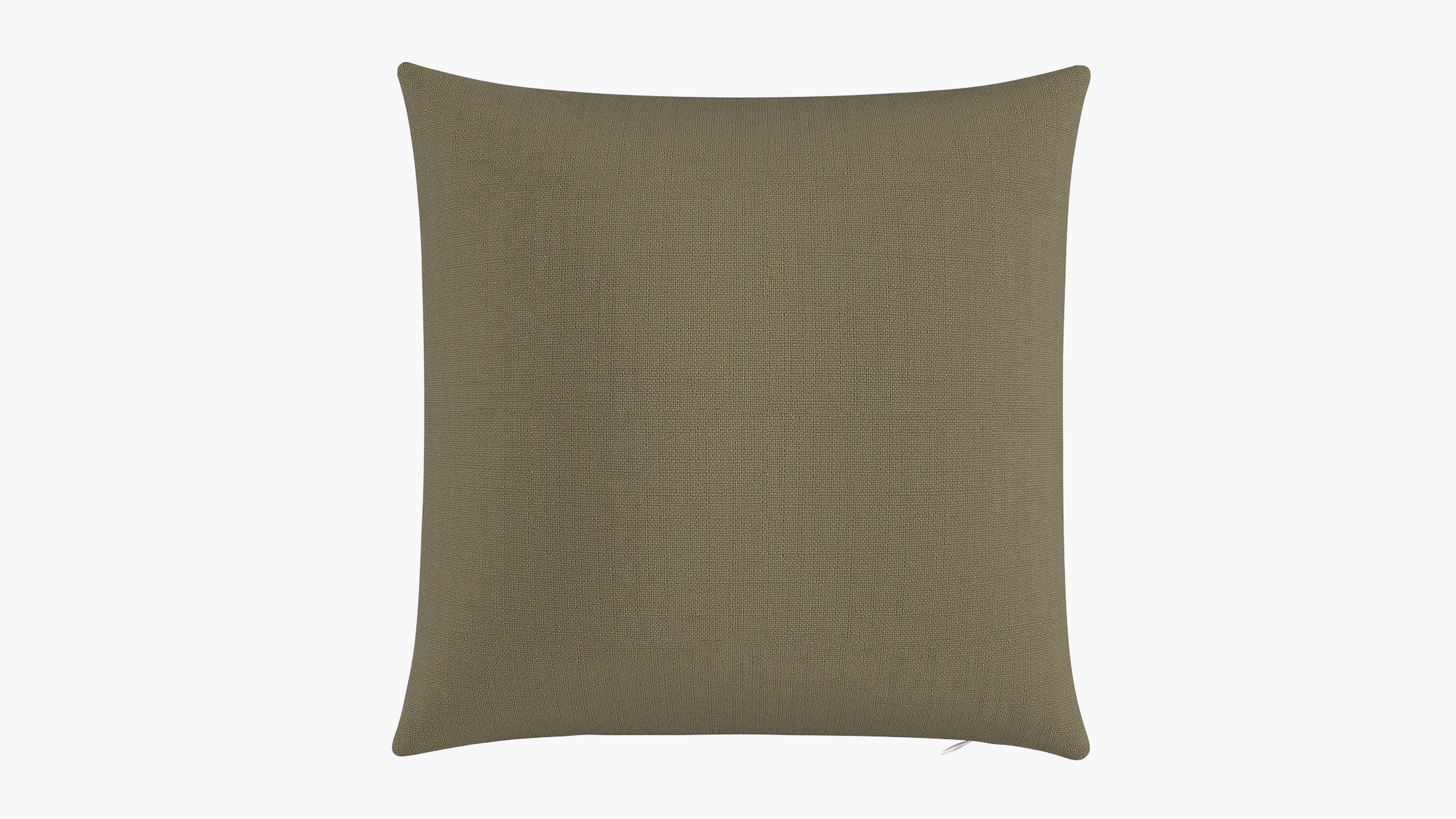 Throw Pillow 20", Olive Everyday Linen, 20" x 20" - The Inside