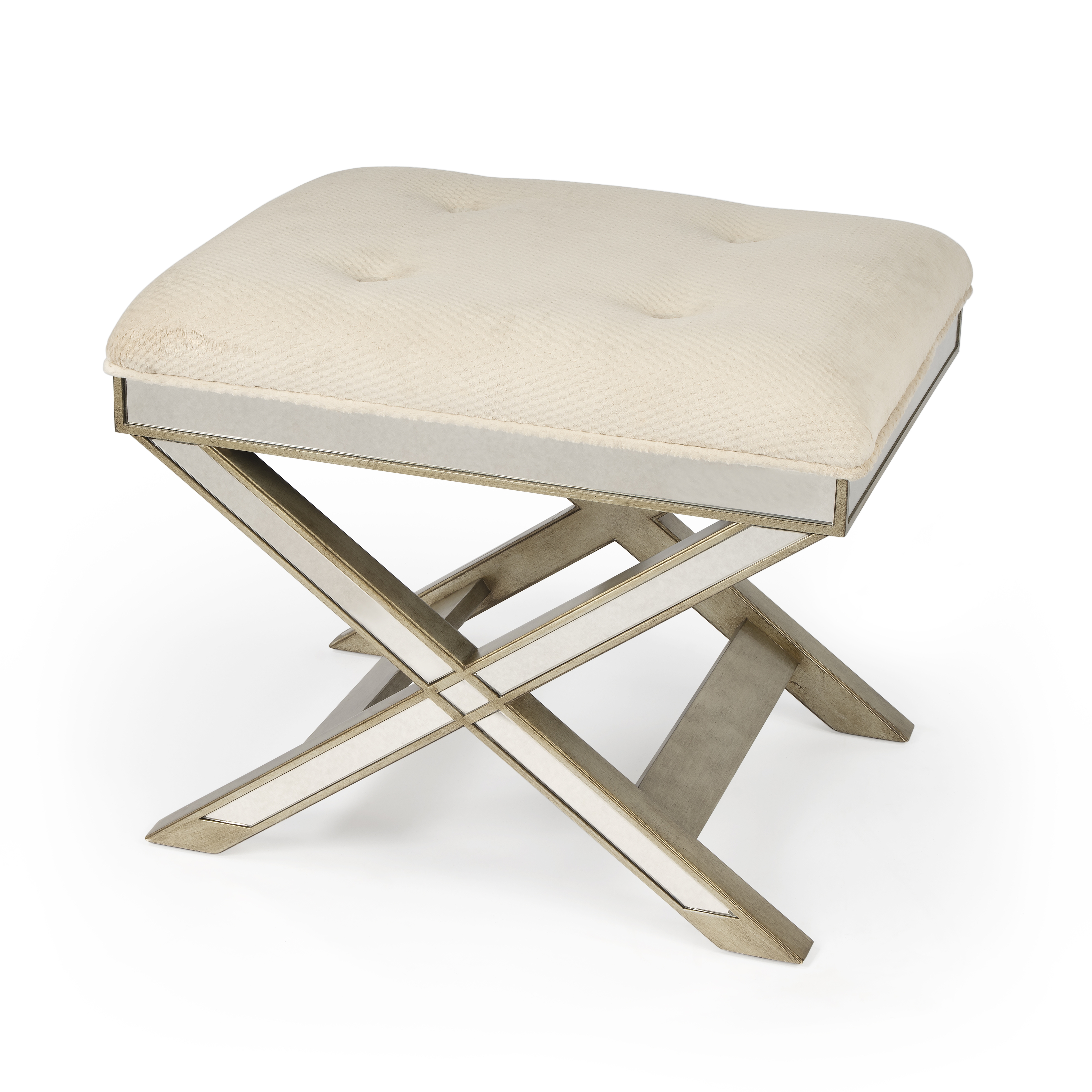 Marlo Mirror Vanity Stool - Butler Specialty Co.