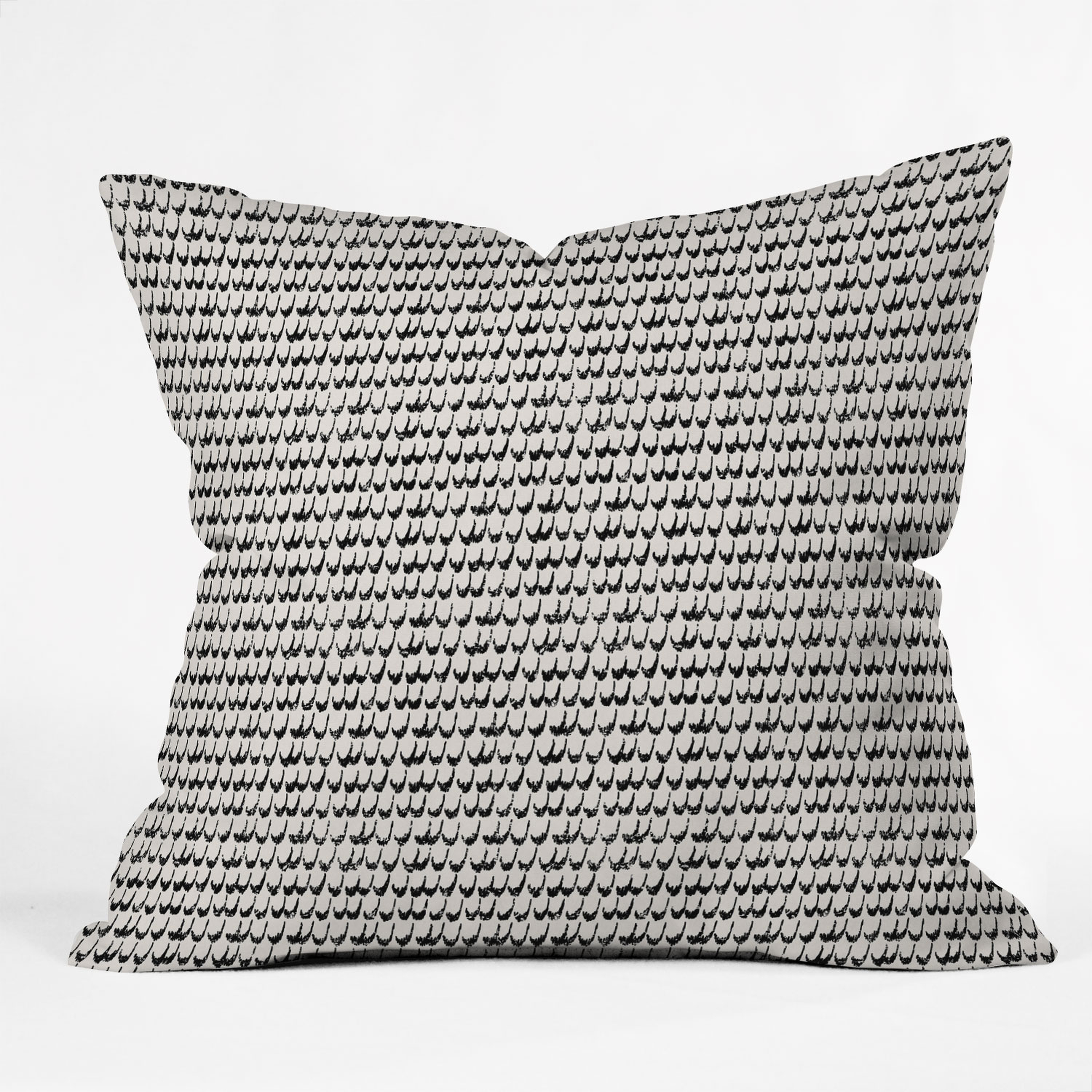 Boho Scallop by Holli Zollinger - Outdoor Throw Pillow 18" x 18" - Wander Print Co.
