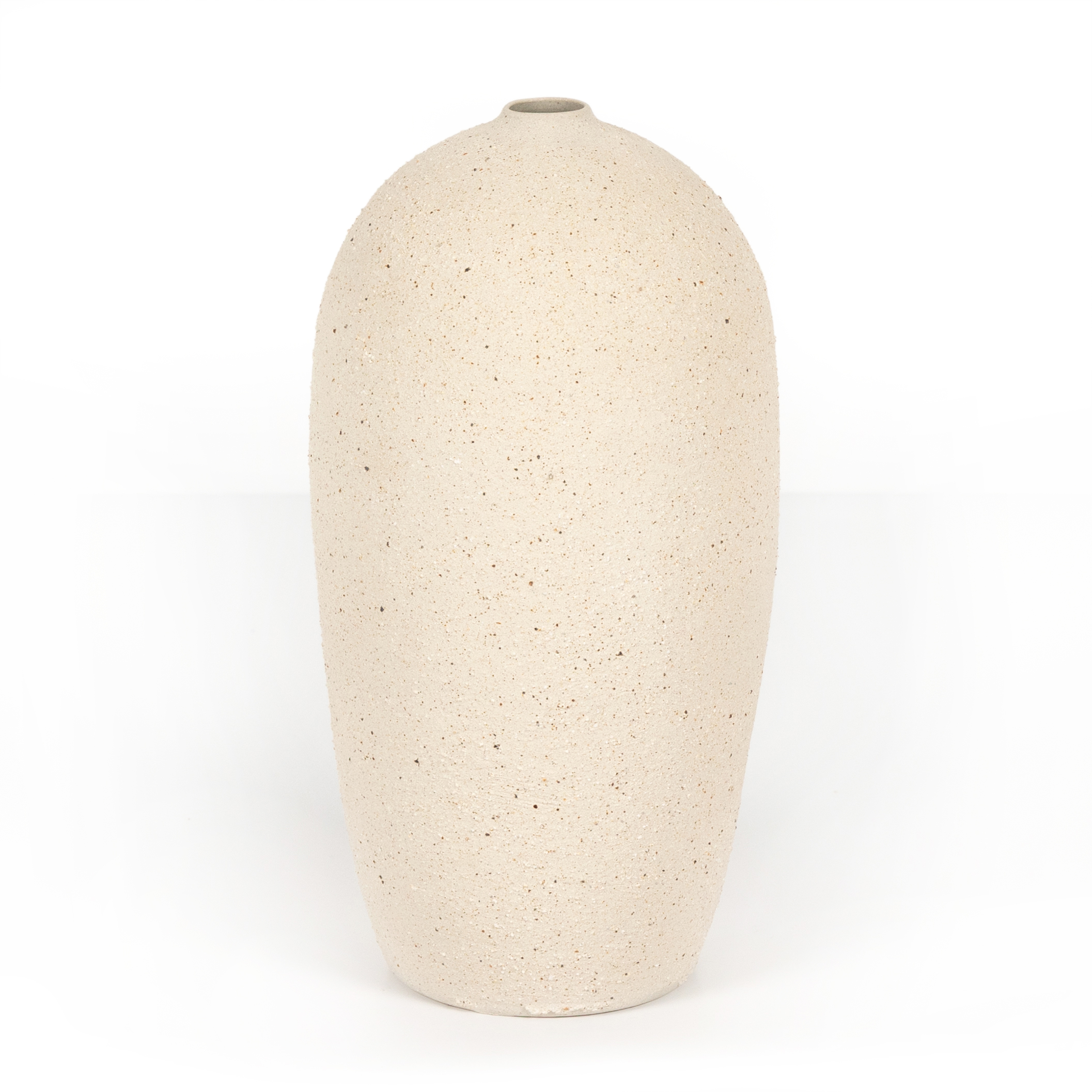 Izan Tall Vase-Natural Grog Ceramic - Four Hands