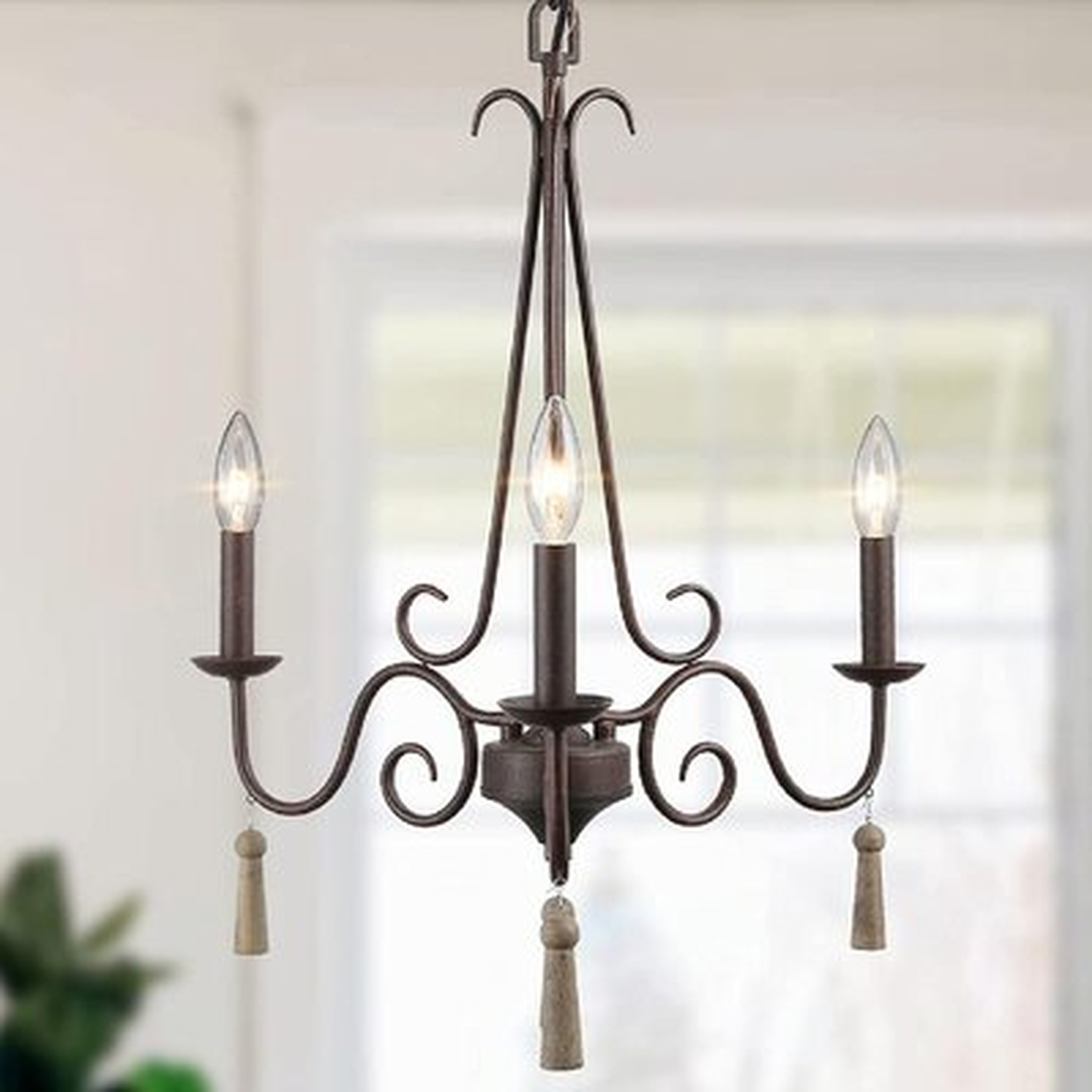Country French Country Chandeliers, Large Farmhouse Light Fixtures, Wood Chandeliers In Dining And Living Rooms, Bedroom And Foyer - Wayfair