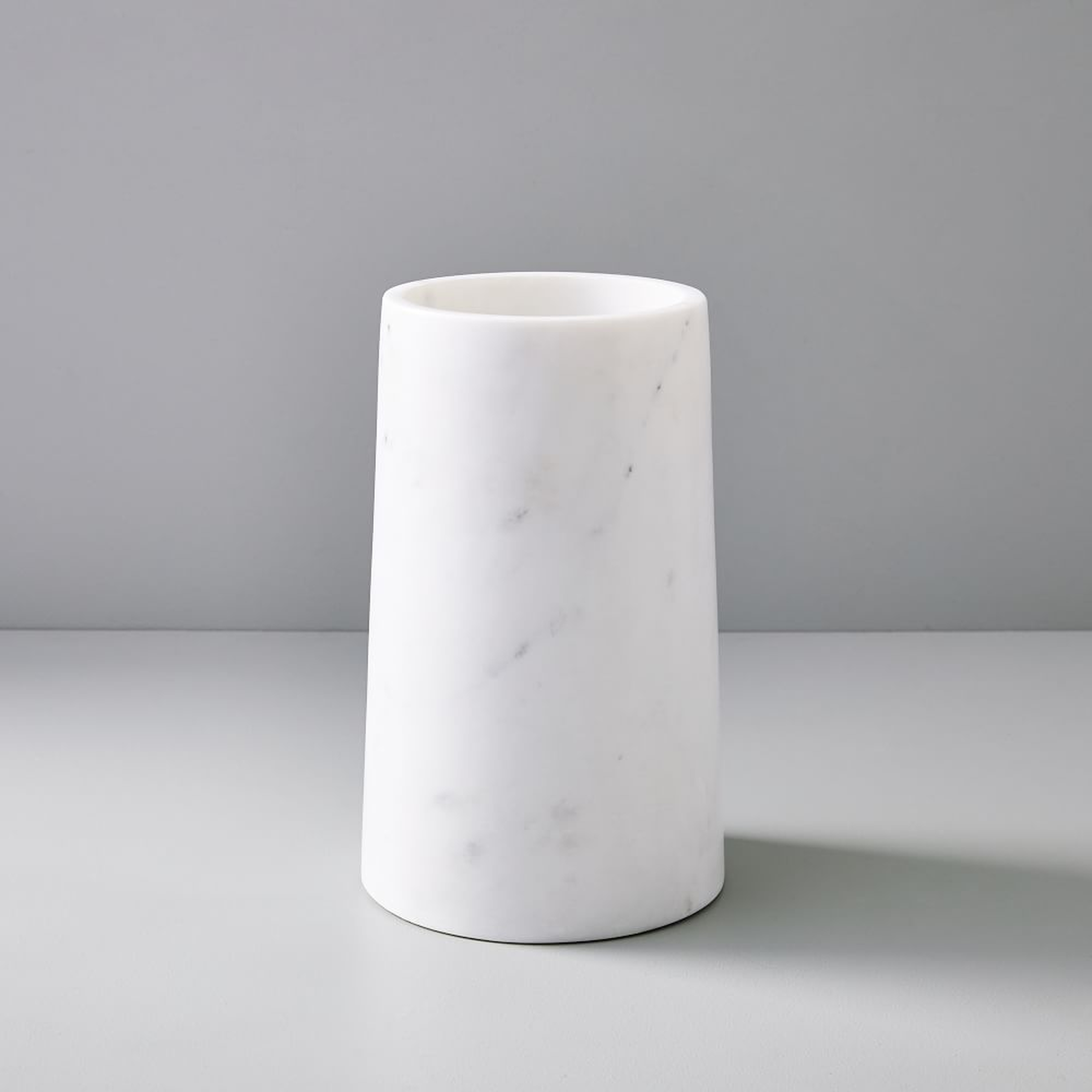 Pure Foundation Marble Vase, White, Medium - West Elm