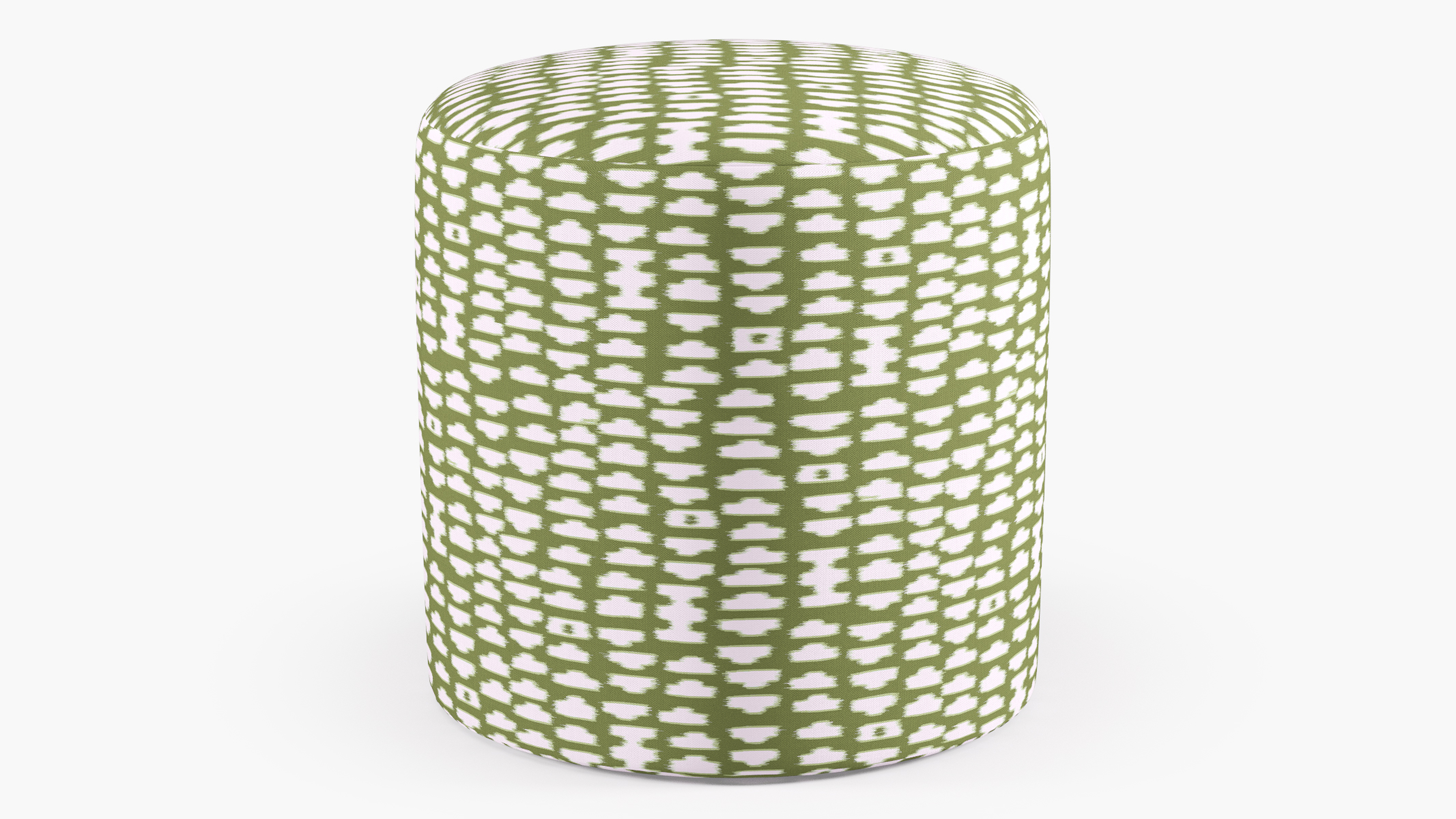 Drum Ottoman, Olive Odalisque - The Inside