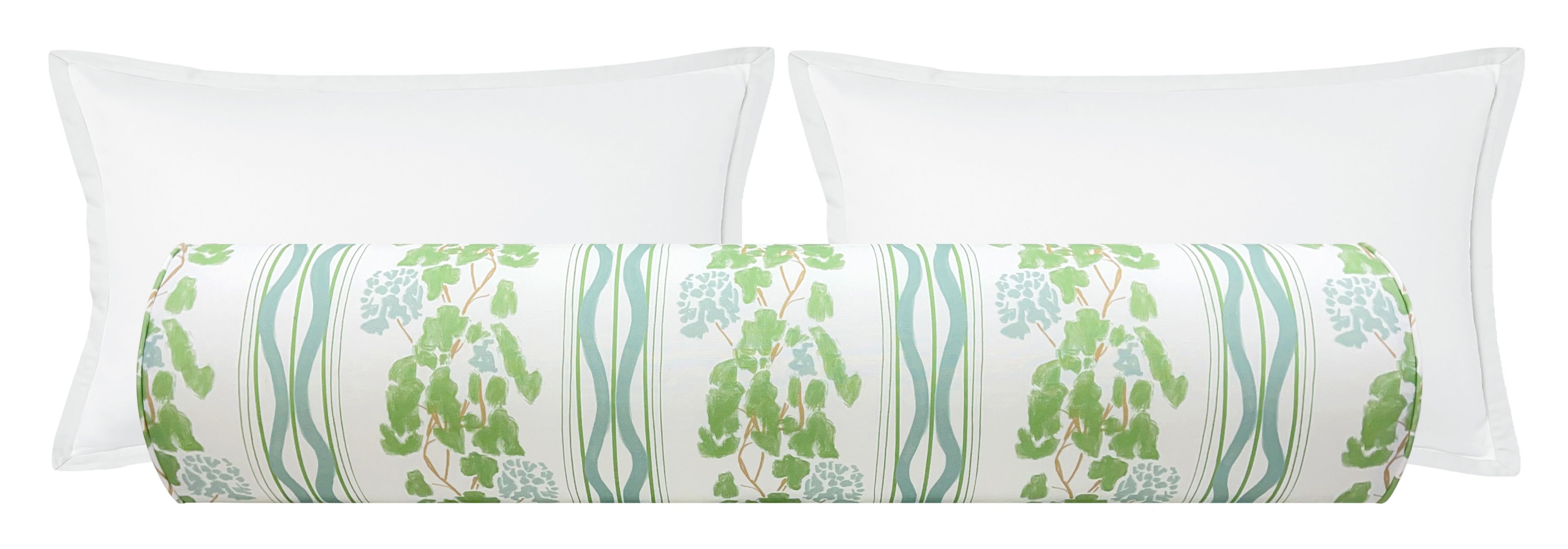 THE BOLSTER :: CLARA // SOFT GREEN | LULIE WALLACE - KING // 9" X 48" - Little Design Company