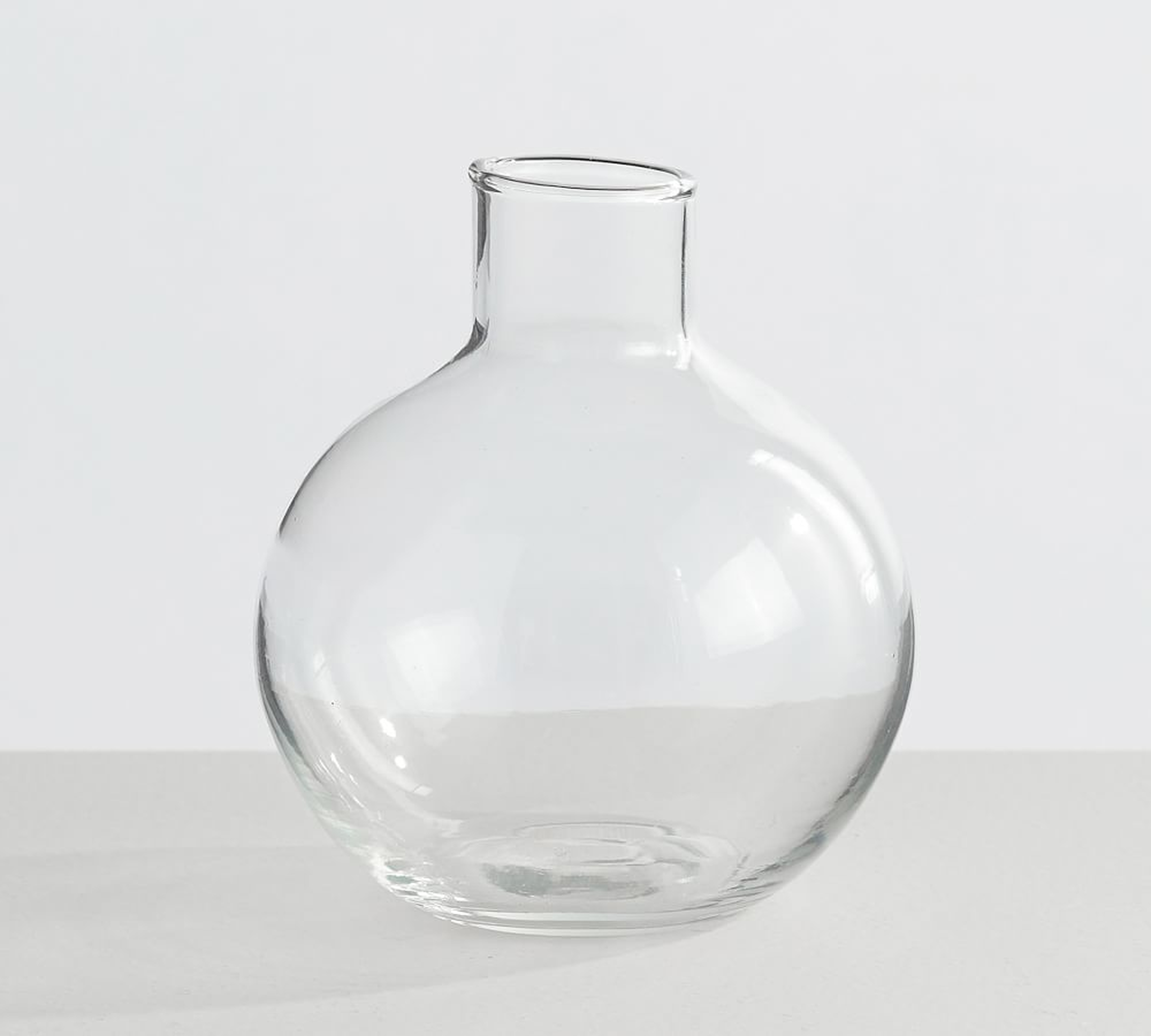 Skylar Glass Bottleneck Bud Vase, Clear - Pottery Barn