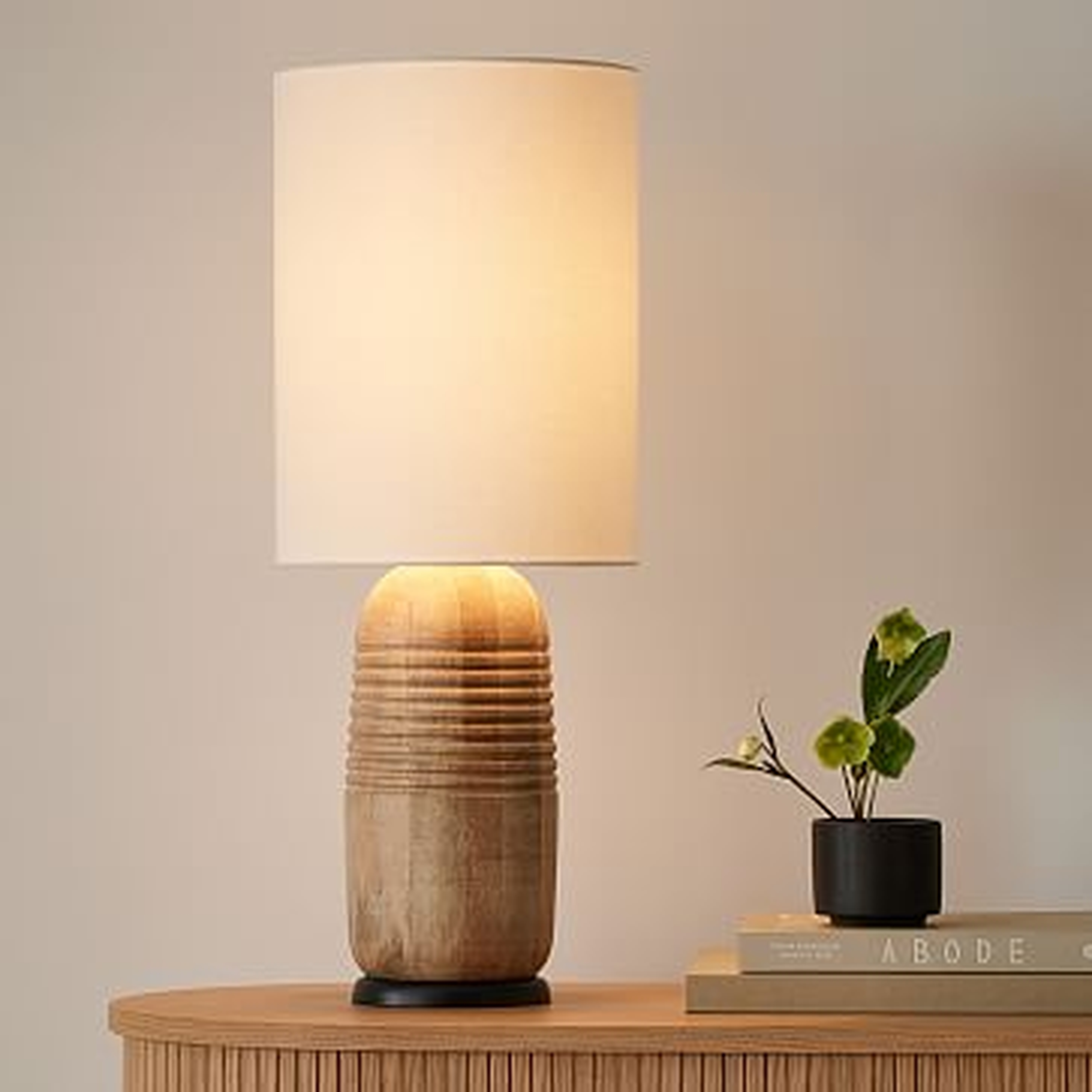 Turned Wood Table Lamp, 28" - NO LONGER AVAILABLE - West Elm