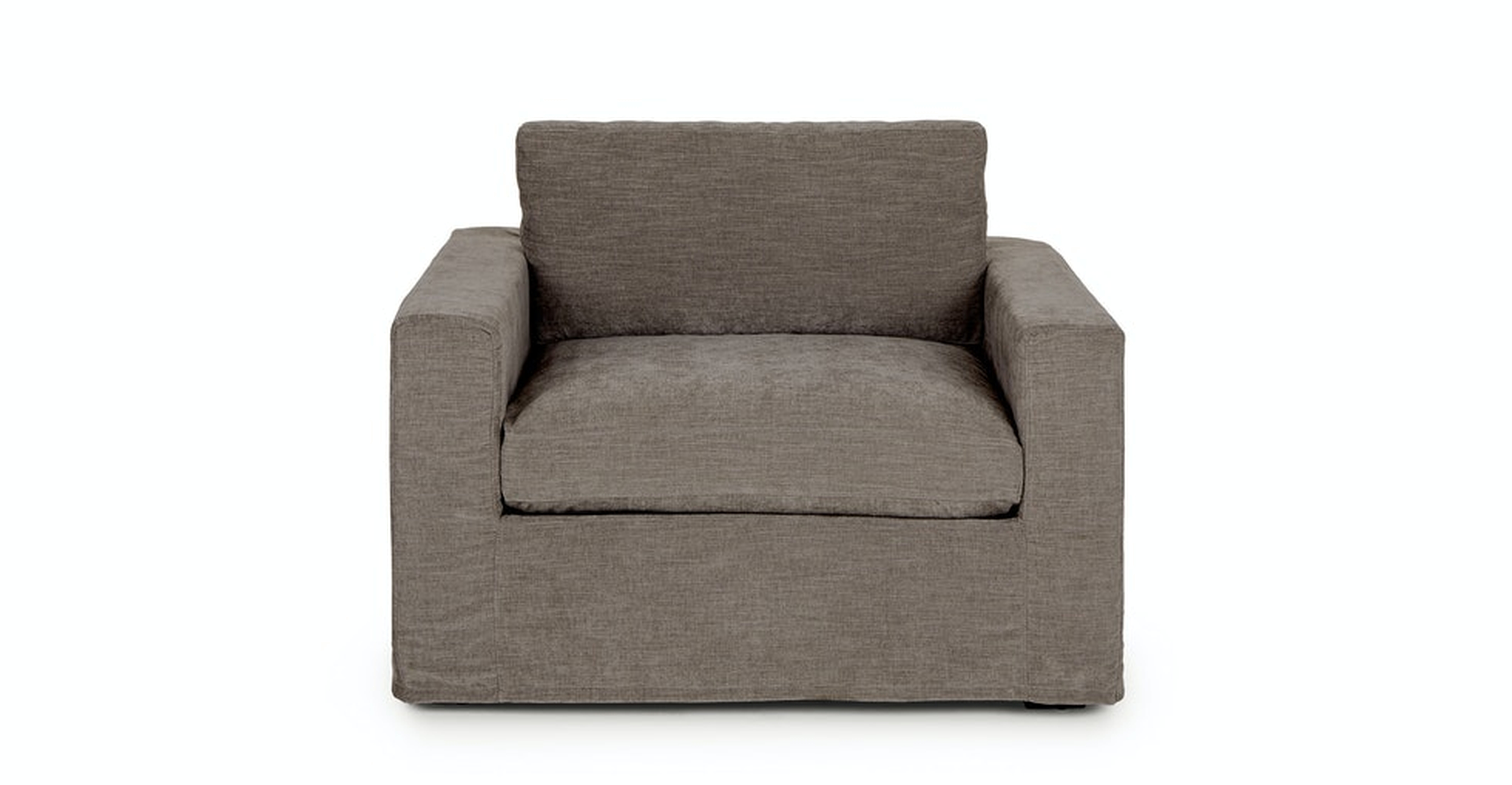 Alzey Geo Gray Slipcover Lounge Chair - Article