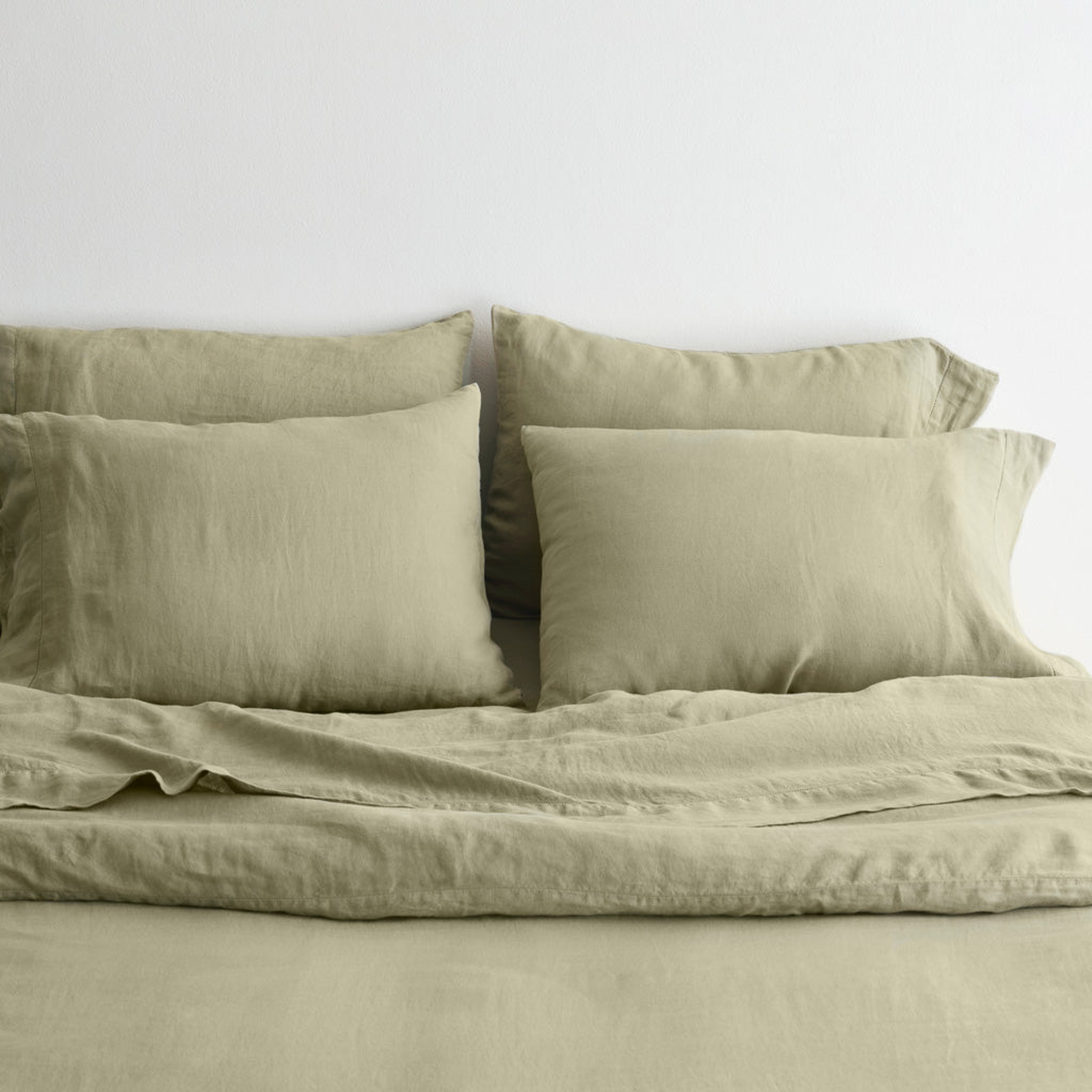 The Citizenry Stonewashed Linen Bed Bundle | King | Sage - The Citizenry