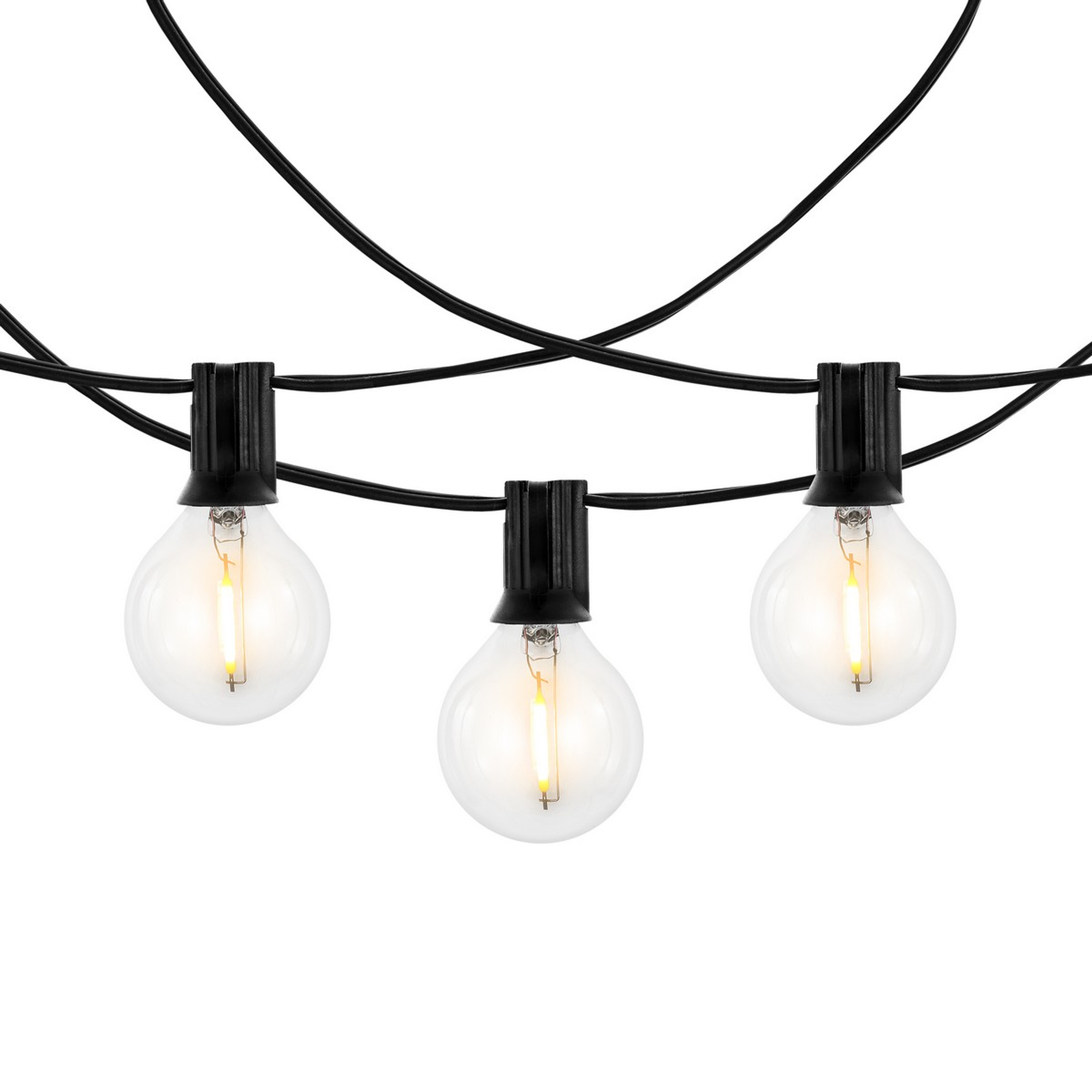 Jenica Outdoor String Lights - Black - Safavieh - Safavieh