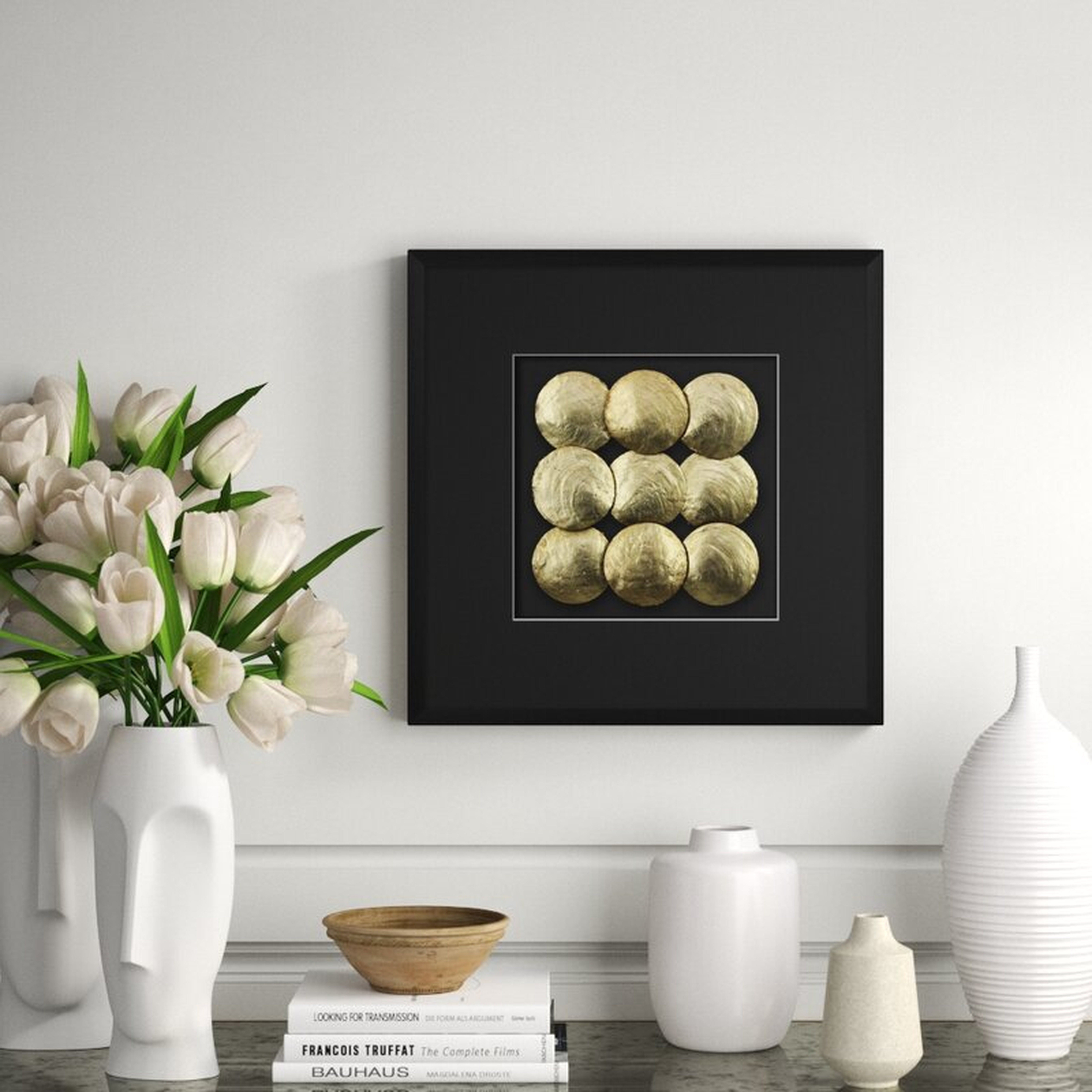 Wendover Art Group Golden Shells 1 Wall Décor - Perigold