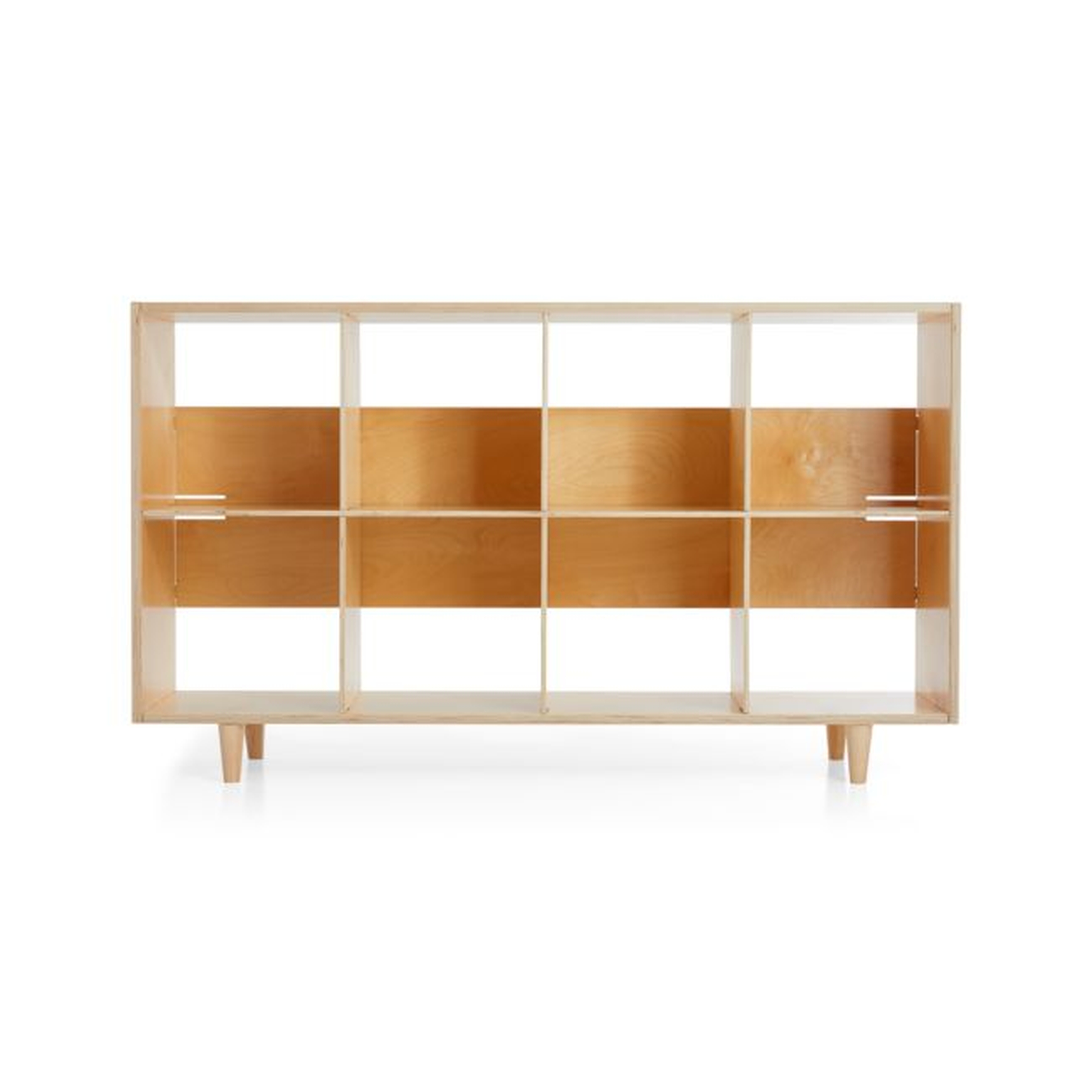 Sprout Natural 8 Cubby Birch Bookcase - Crate and Barrel