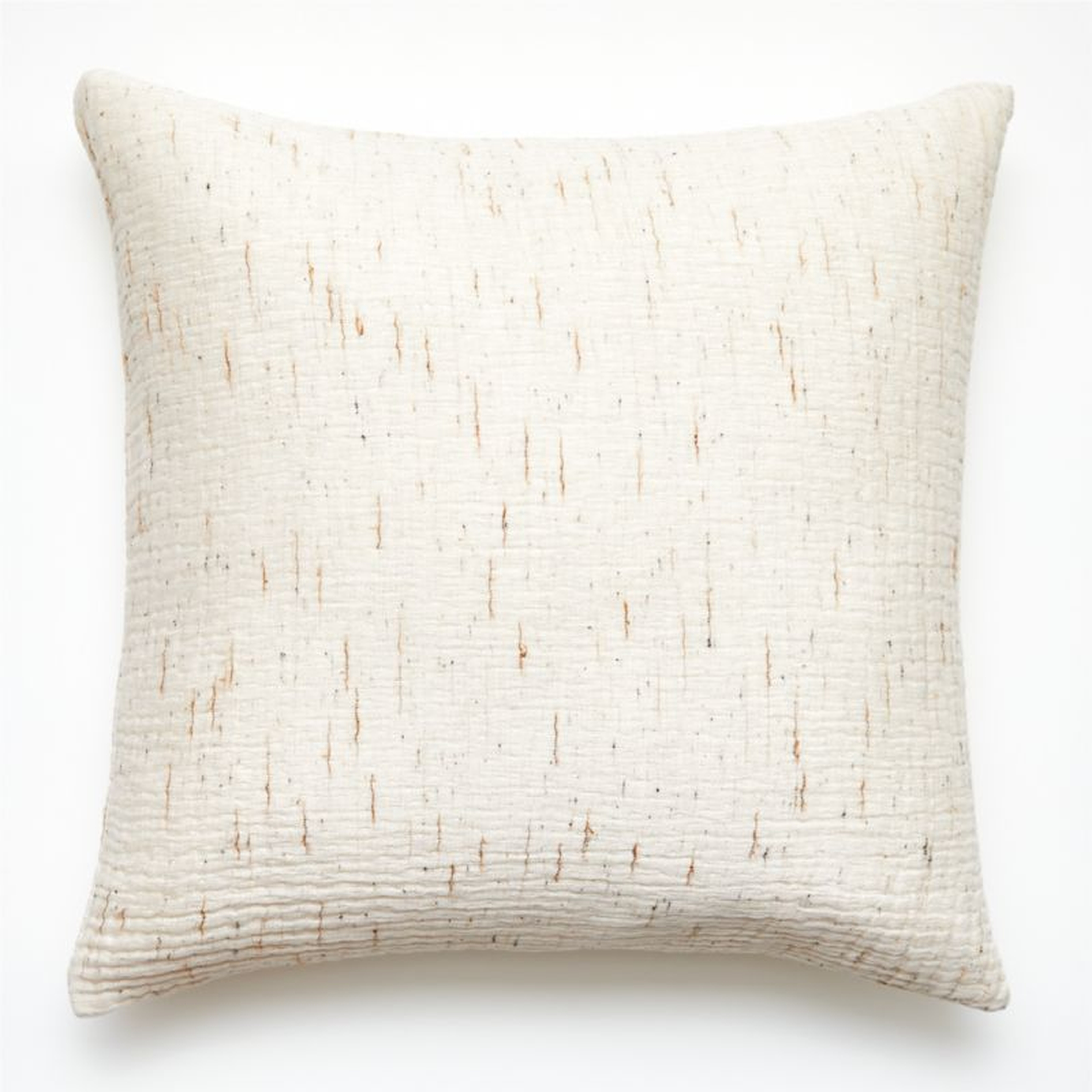 Nett Pillow with Down-Alternative Insert, Ivory, 23" x 23" - CB2