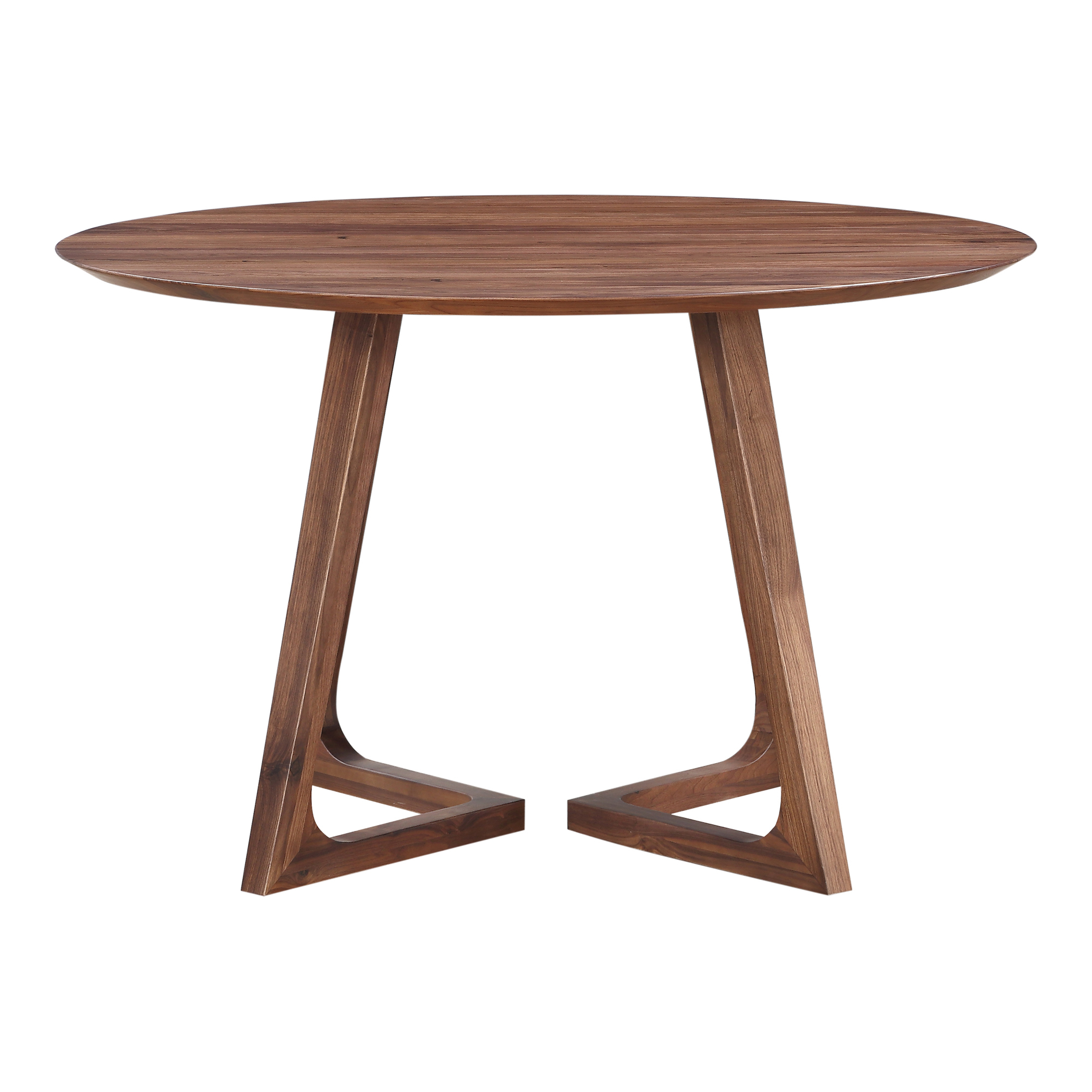 Godenza Dining Table Round Walnut - Moes Home Collection