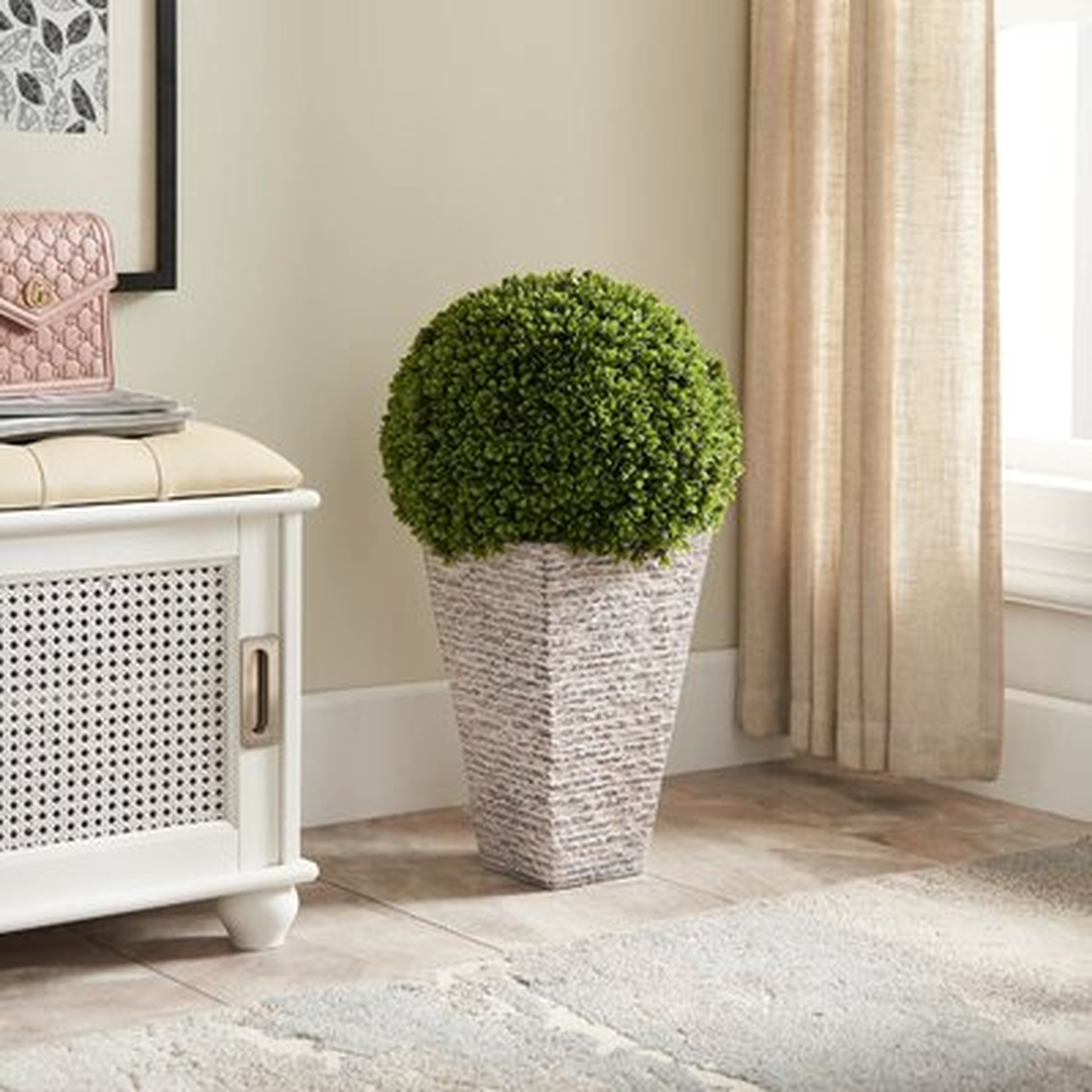 11'' Artificial Boxwood Topiary in Planter - Wayfair