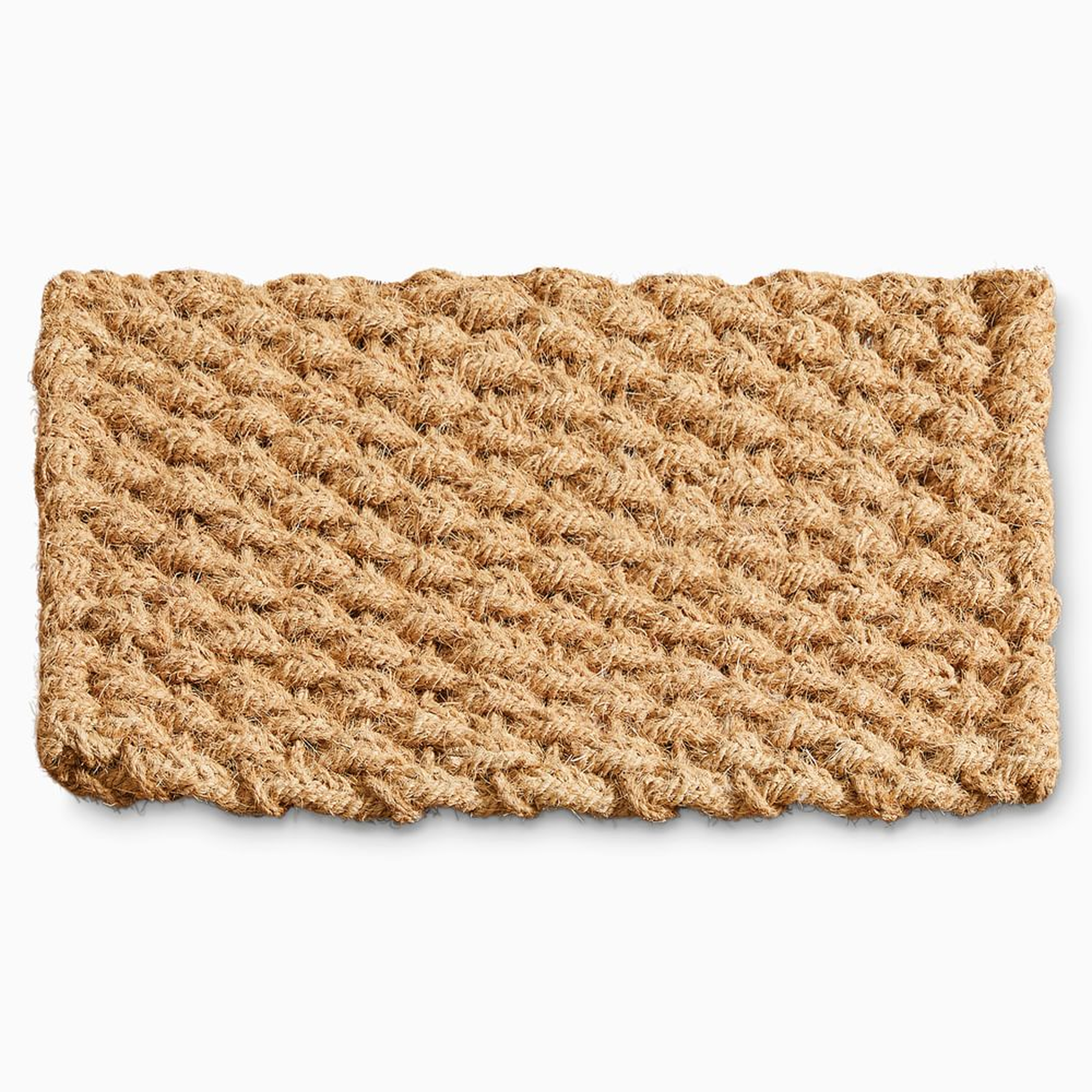 Solid Woven Doormat, 18x30, Natural - West Elm