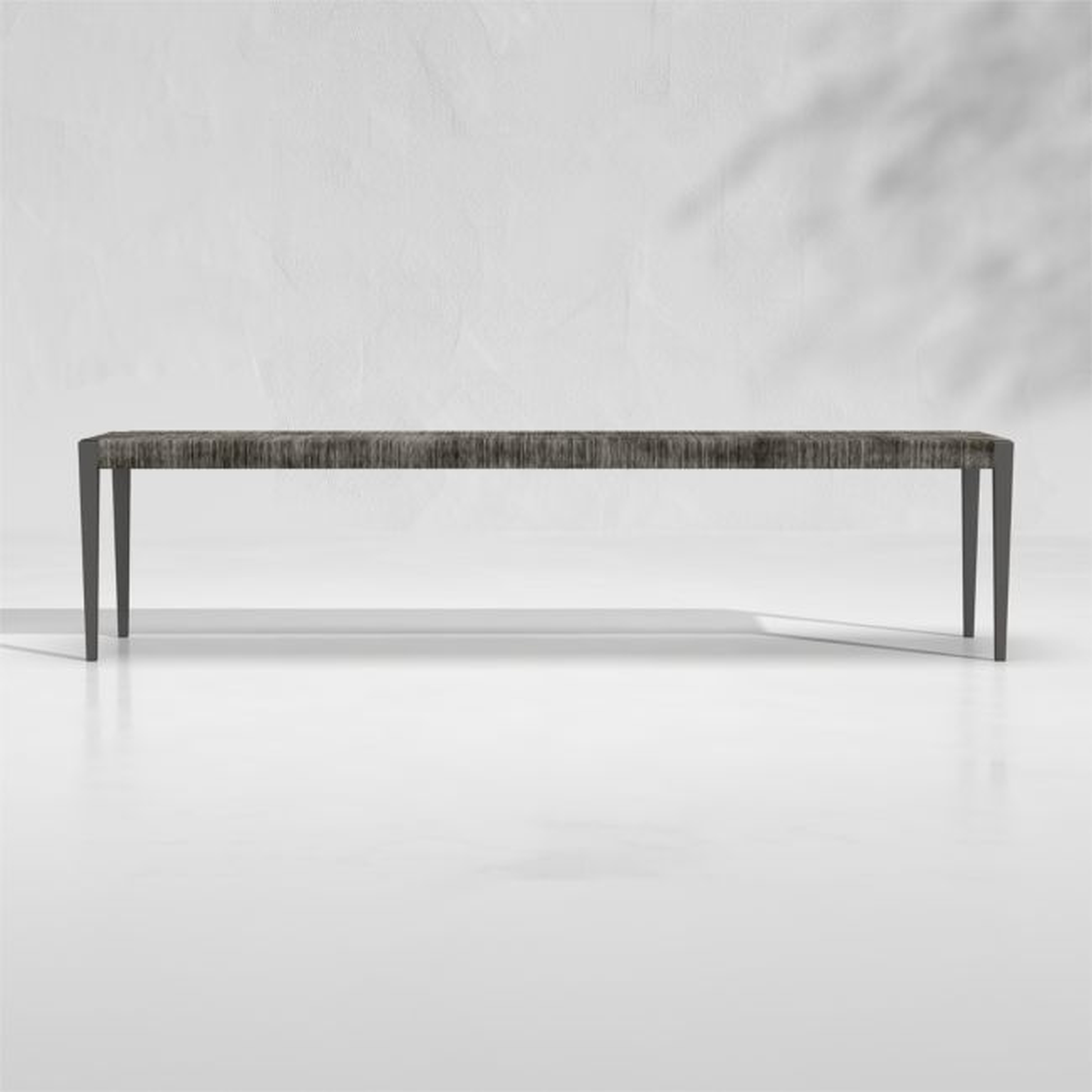 Railay All-Weather Woven Wicker Outdoor Dining Bench - Crate and Barrel