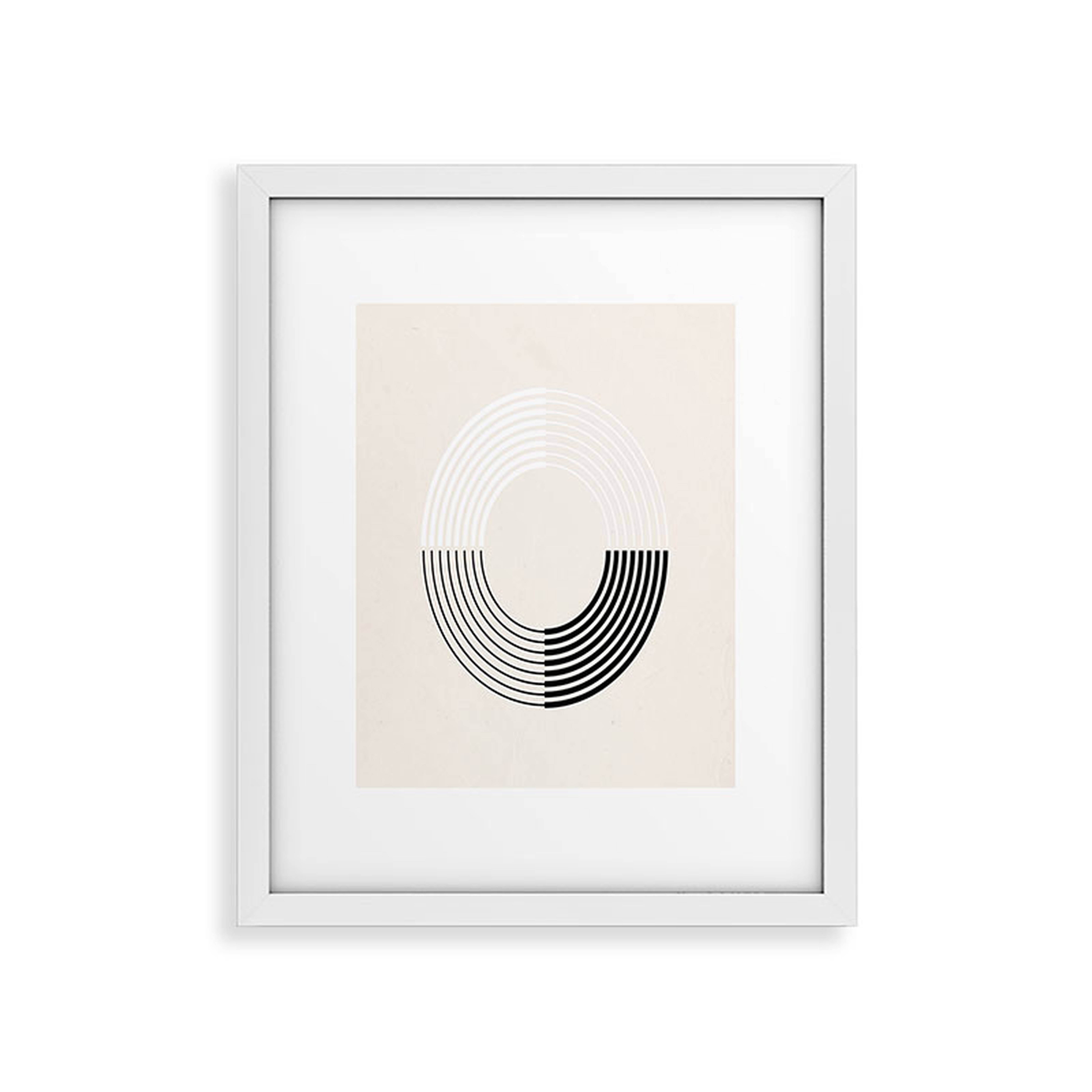 Coil Ii by Rose Beck - Framed Art Print Modern White 24" x 36" - Wander Print Co.
