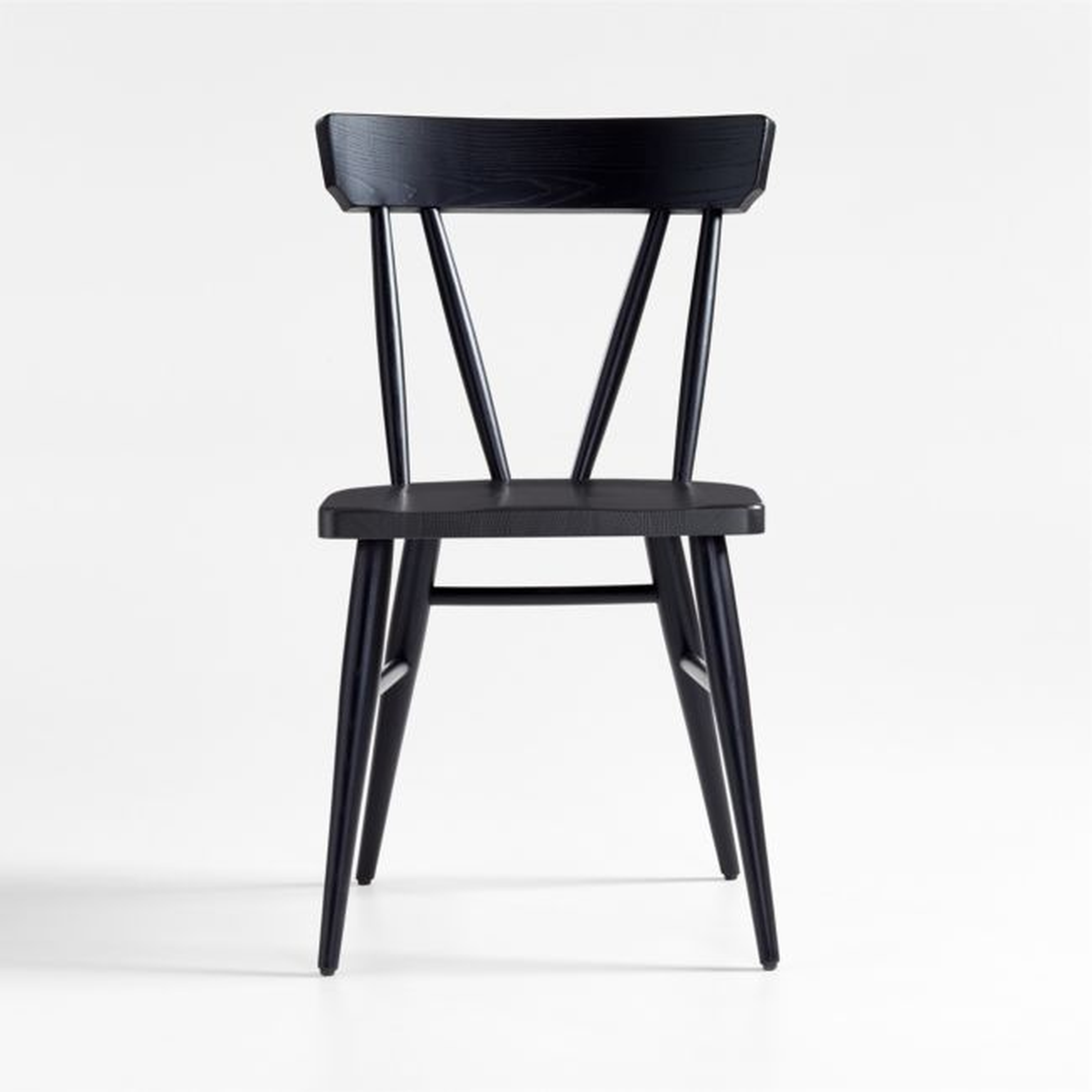 Juni Black Ash Dining Chair - Crate and Barrel