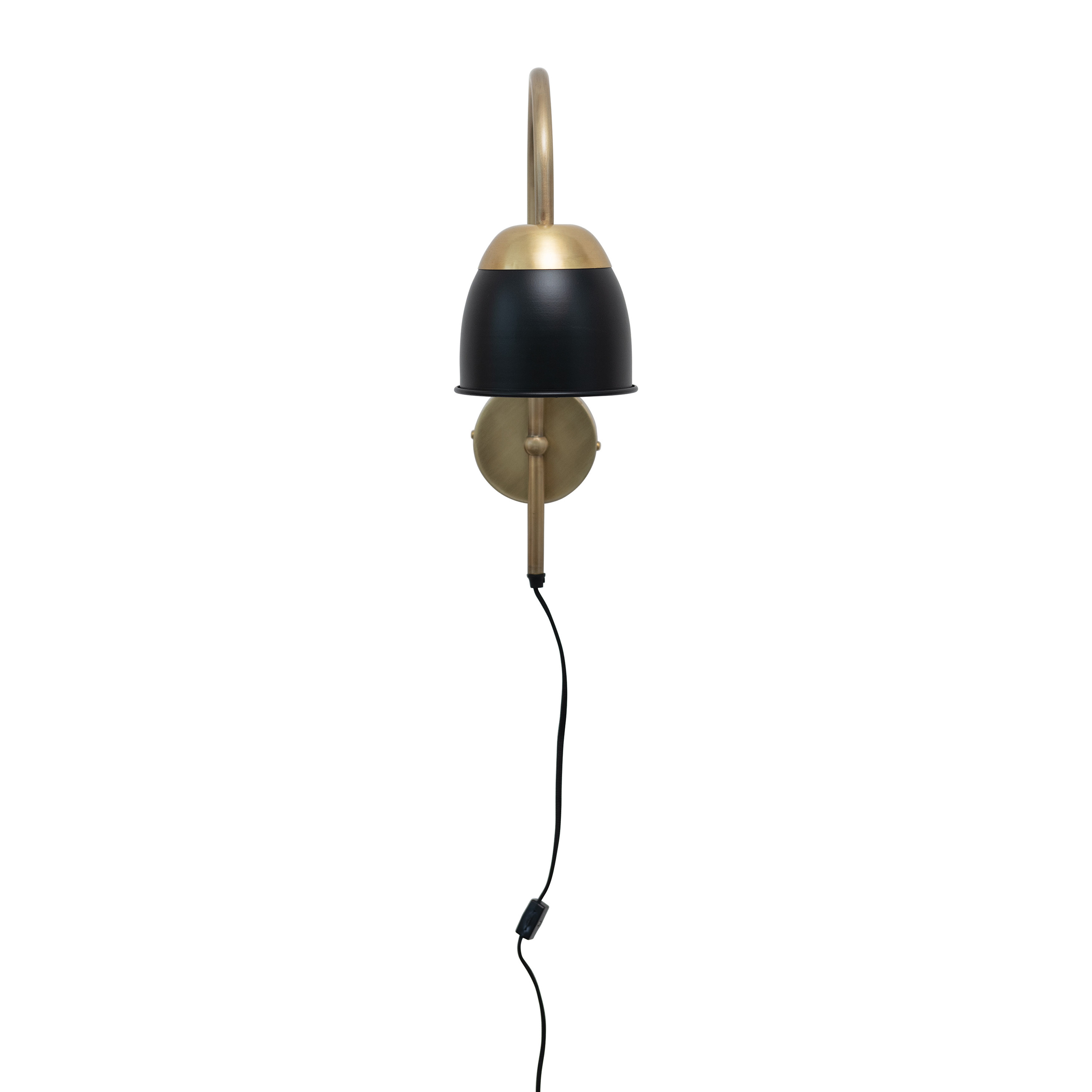 Metal Wall Sconce with Metal Shade, Modern Wall Lighting - Creative Co-Op
