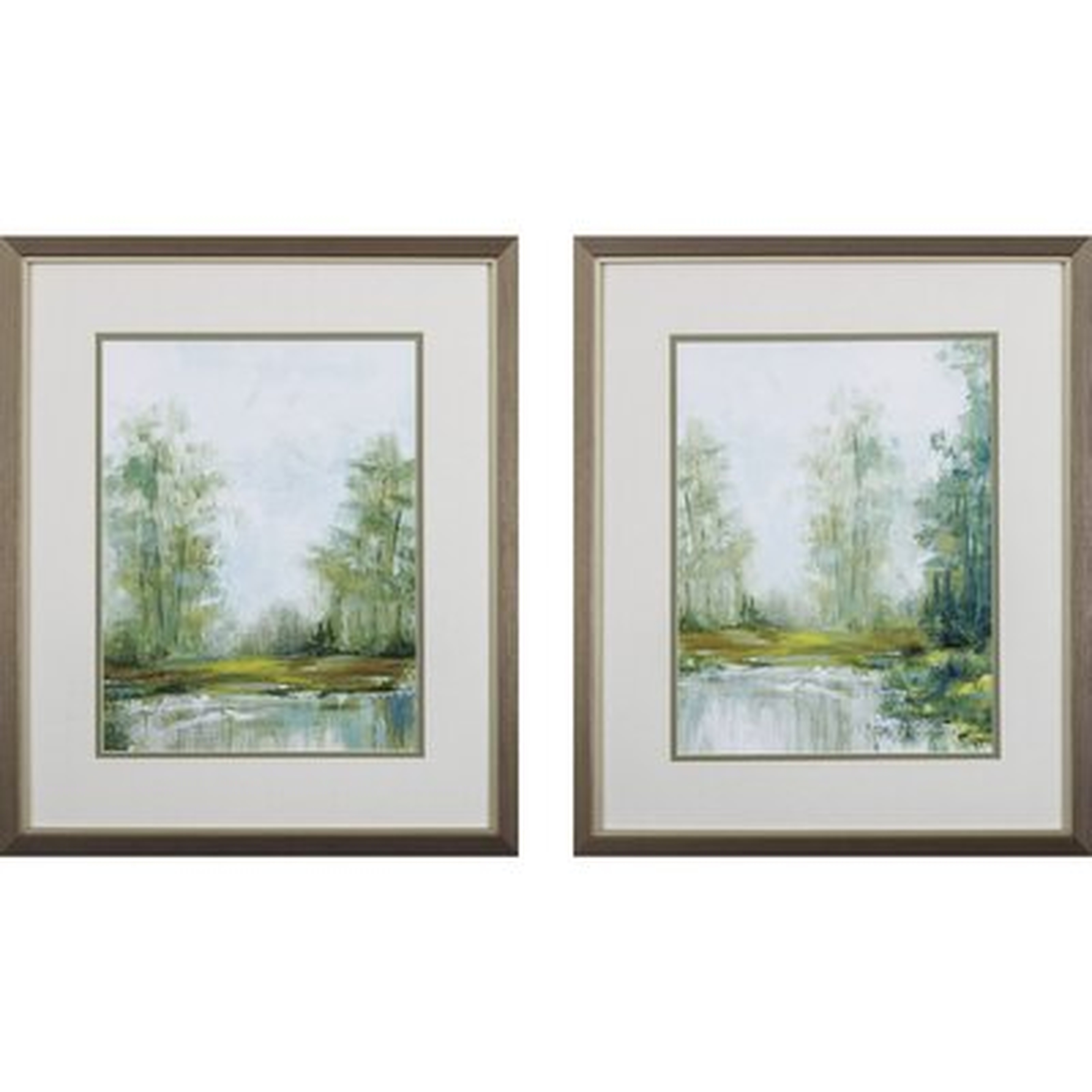 Set Of 2 Forest Framed Art - Wayfair