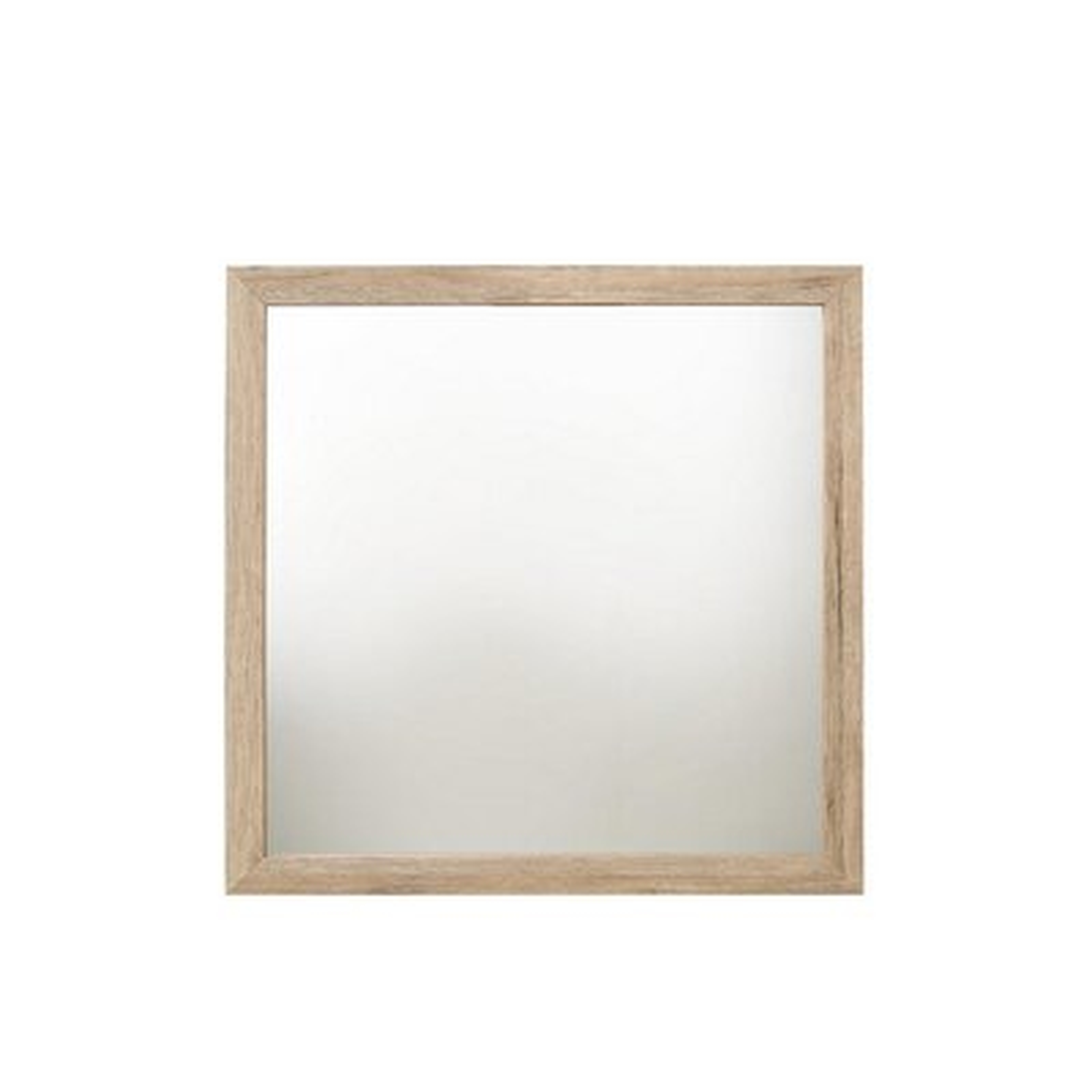 Square Shaped Wooden Mirror With Rough Hewn Texture, Brown - Wayfair