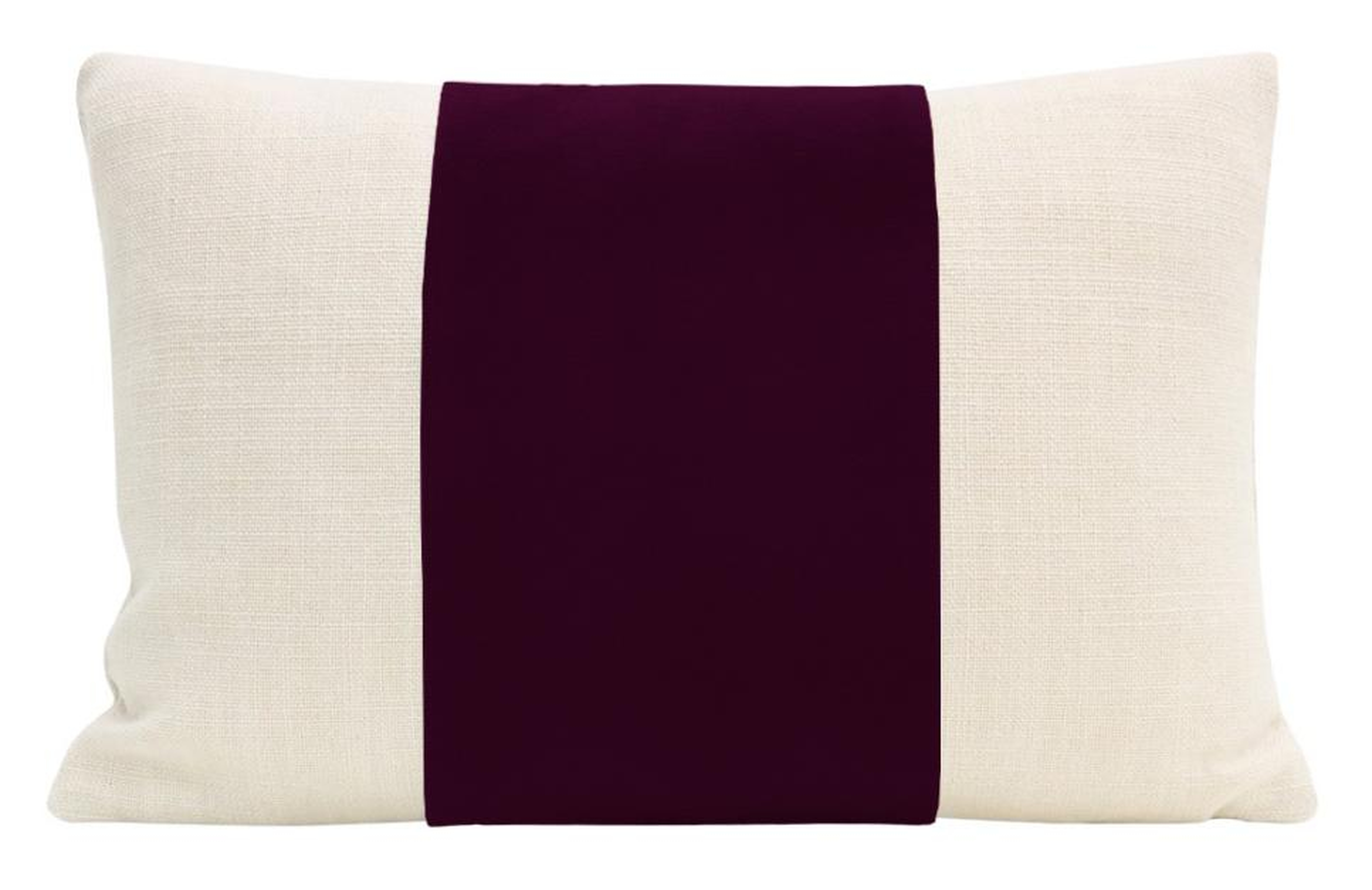 The Little Lumbar :: PANEL Classic Velvet // Mulberry - LITTLE LUMBAR 12" X 18" - Little Design Company