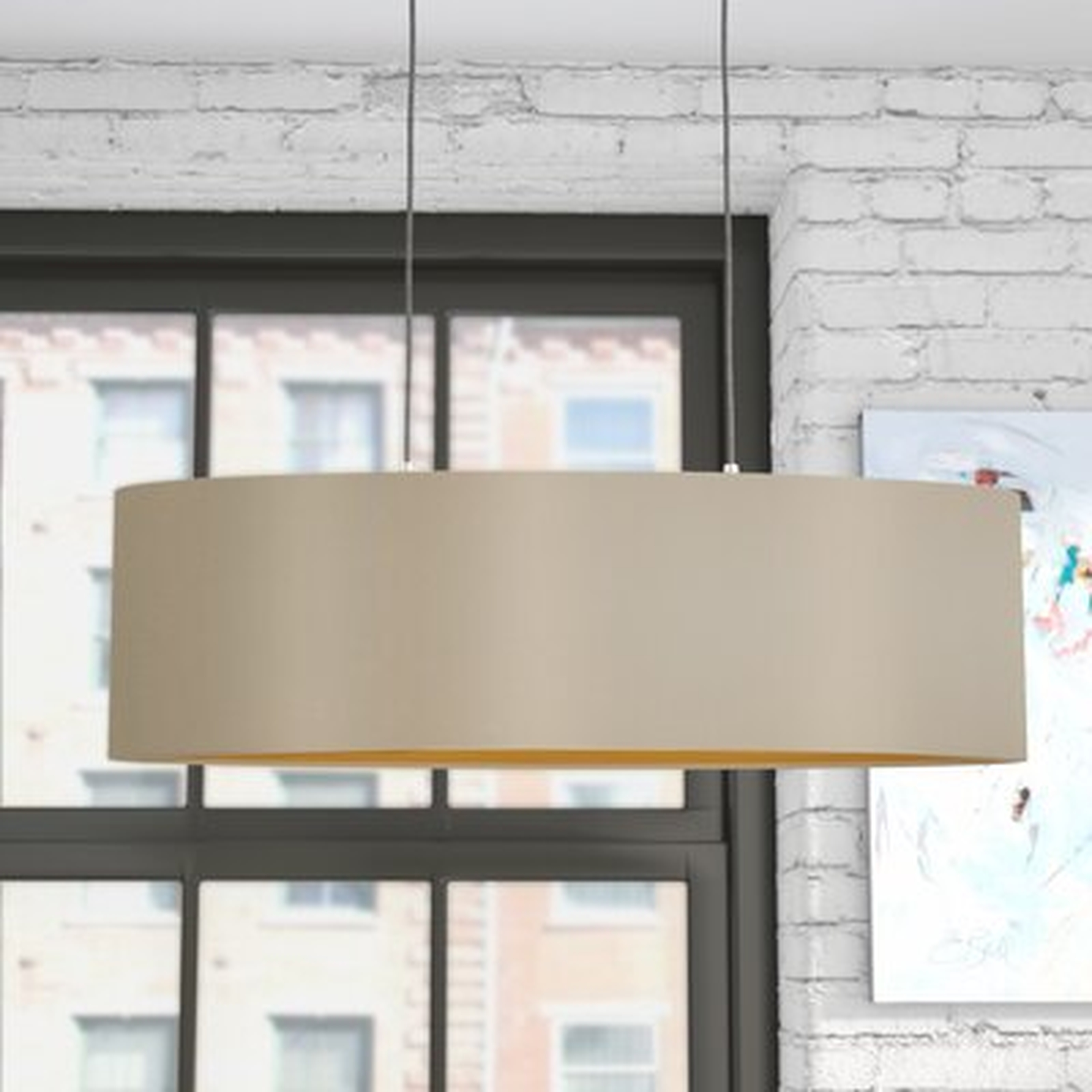 Newville 2-Light Unique / Statement Drum Chandelier - Wayfair