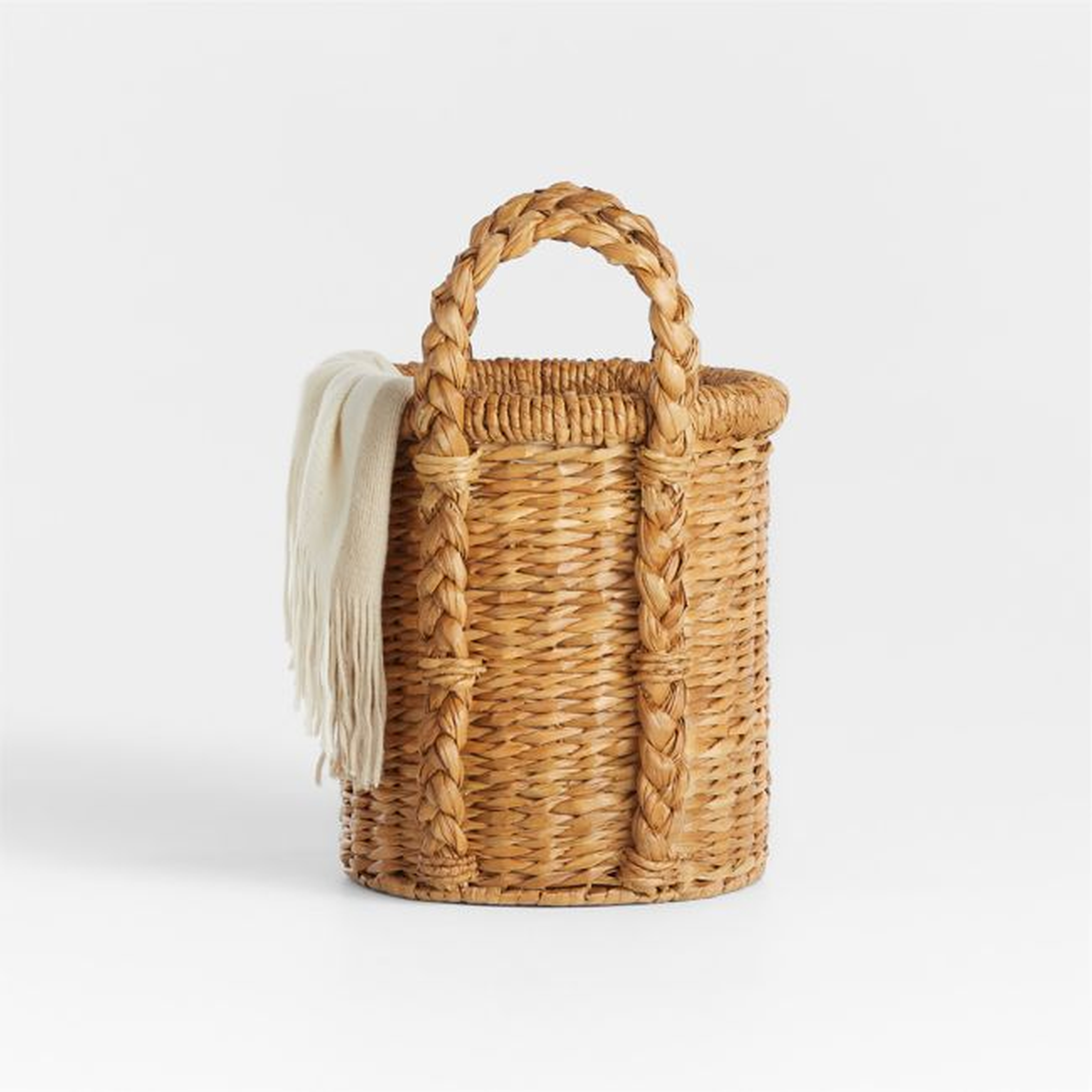 Montecito Small Round Chunky Woven Basket by Jake Arnold - Crate and Barrel