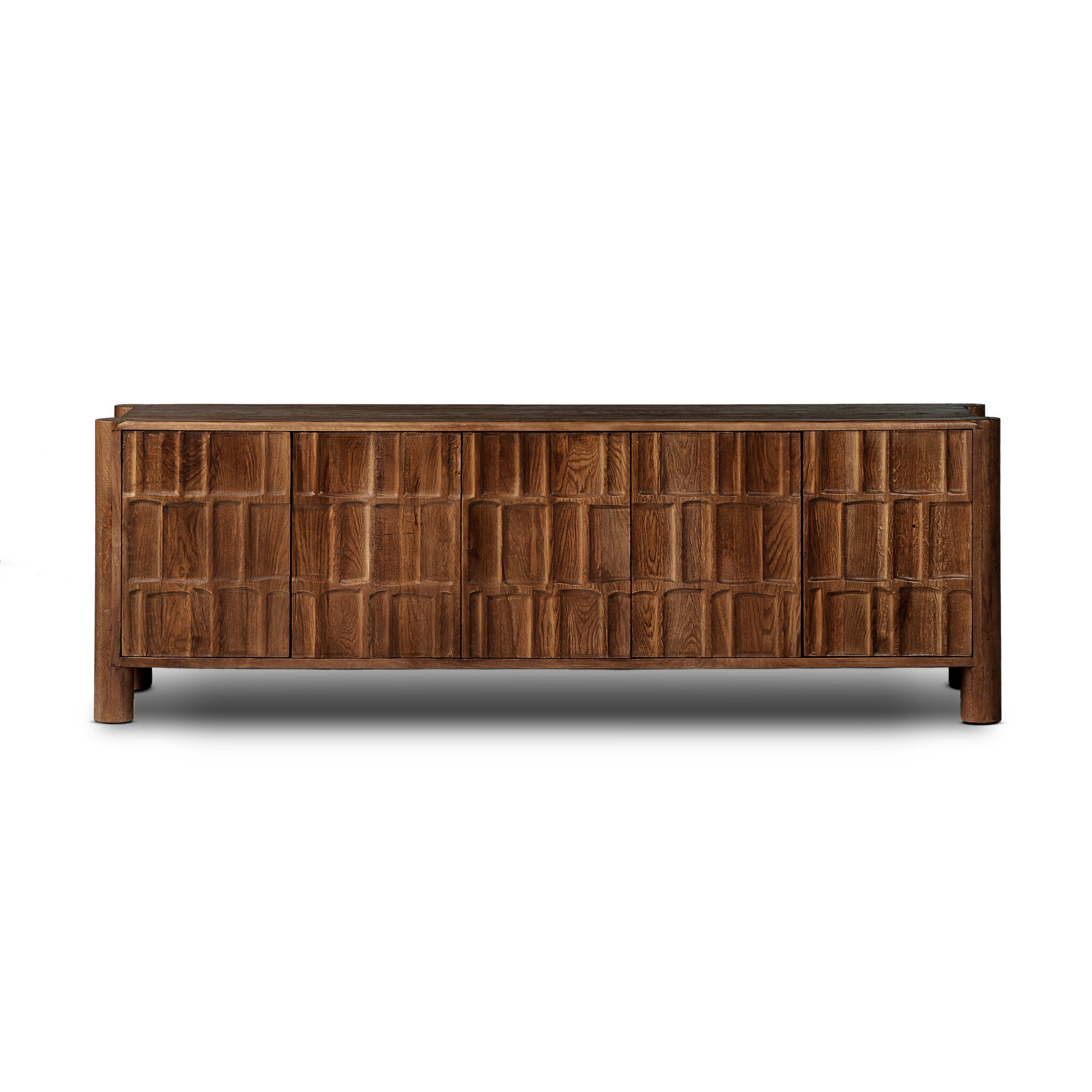 Ezri Media Console - Cocoa Oak - Four Hands